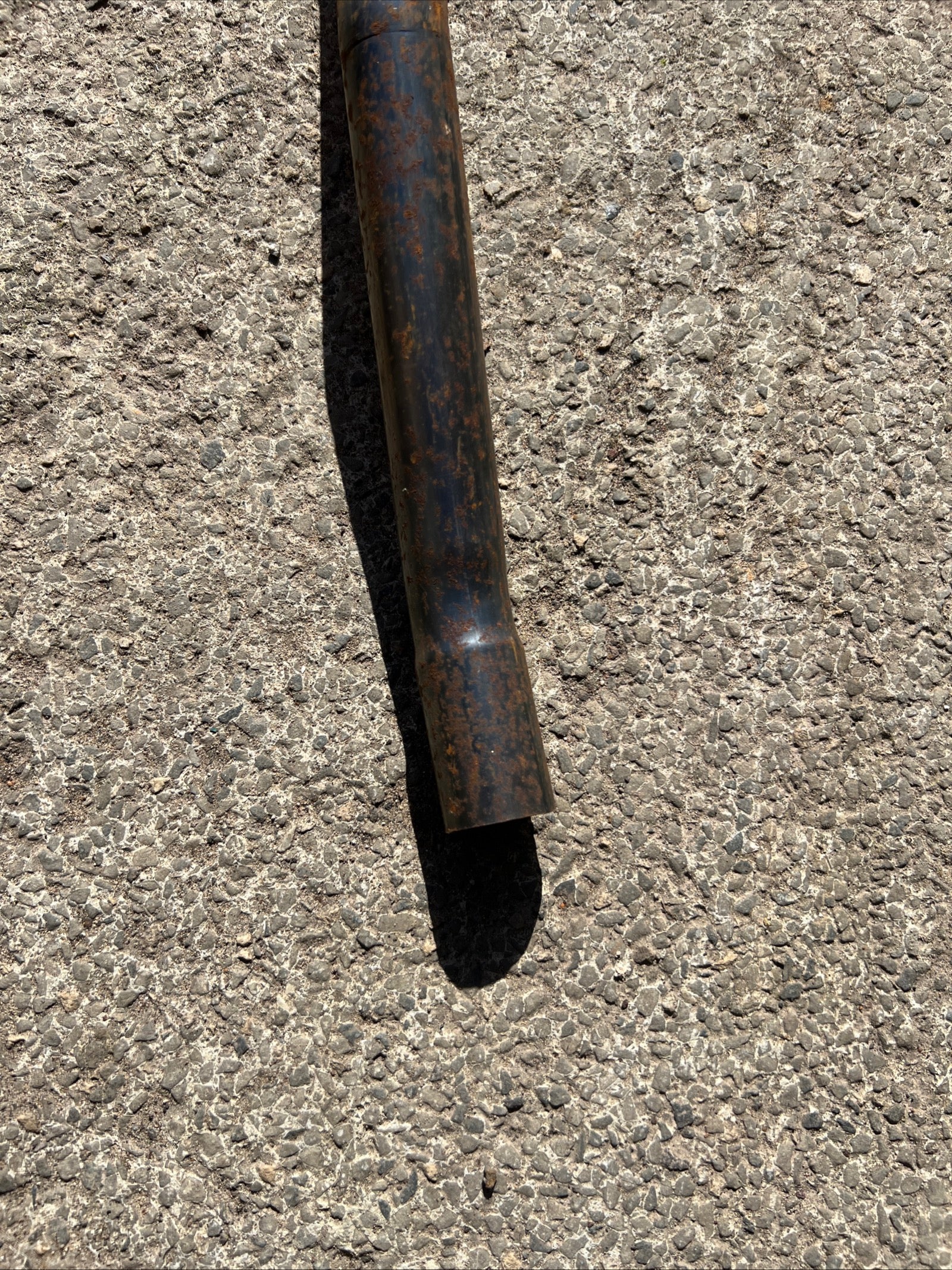 Triumph Tiger Cub high level trials exhaust pipe T66 outside frame