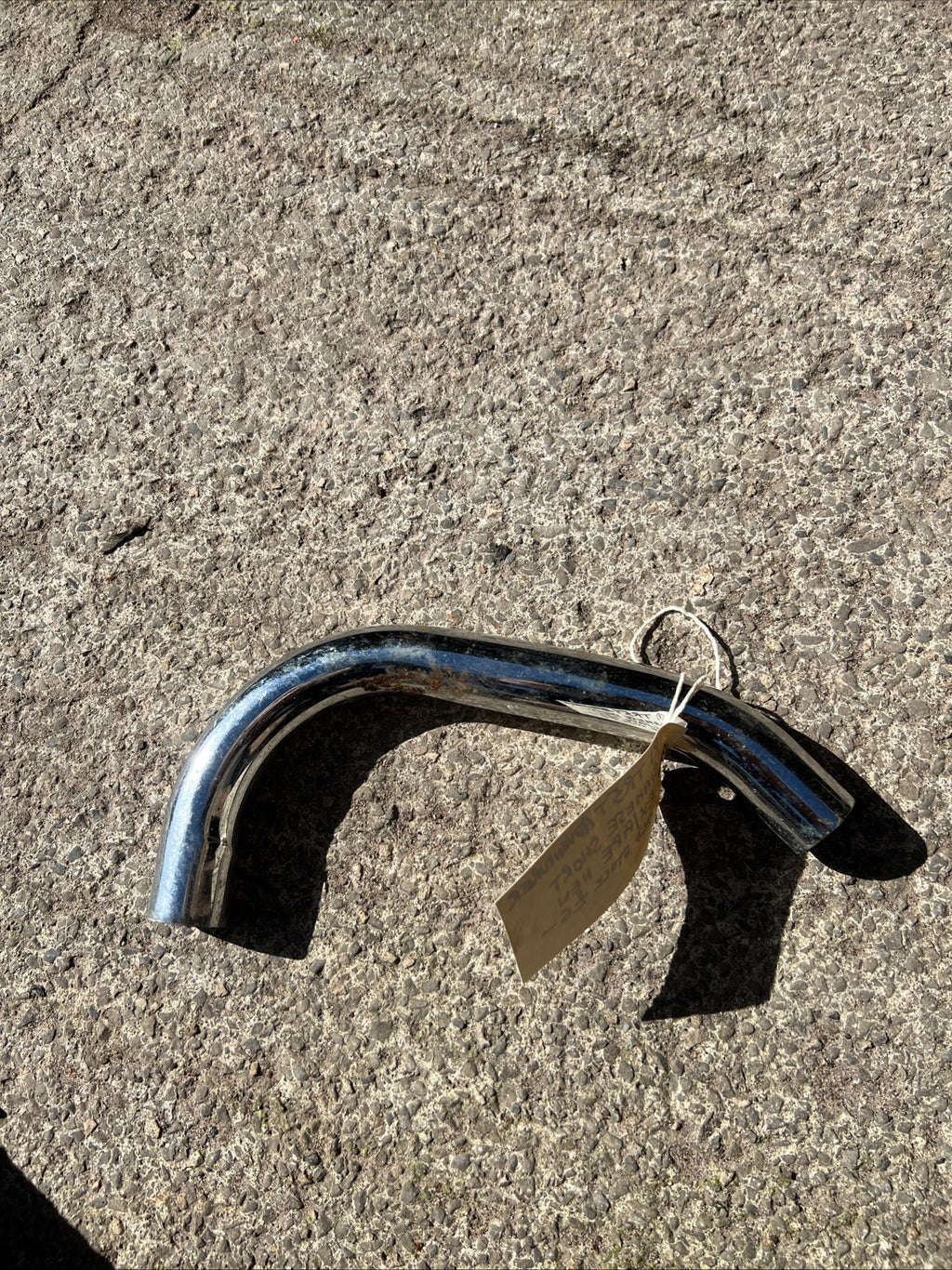 Triumph TR5T adventurer Siamese short exhaust pipe