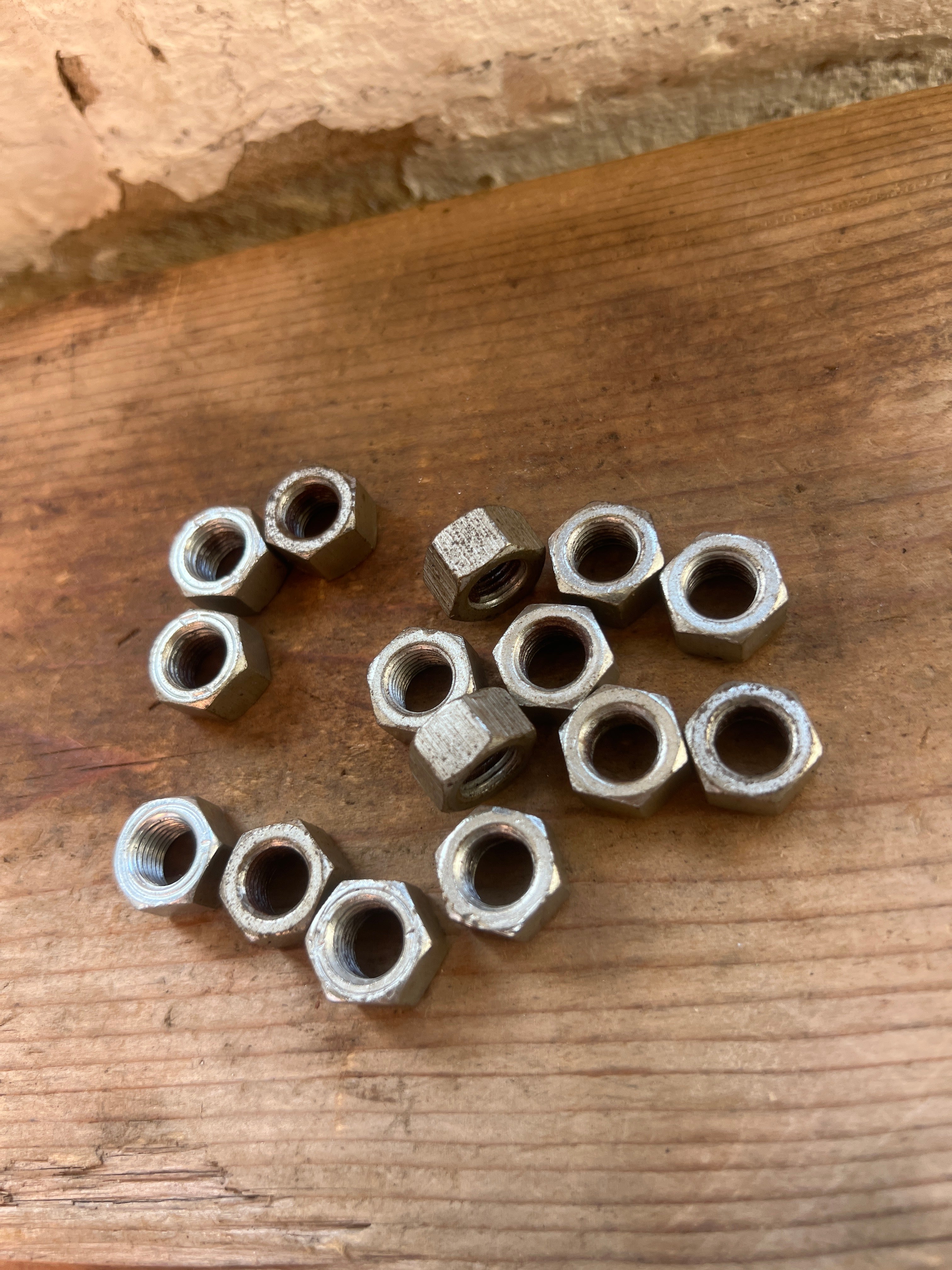 3/8” UNF nuts for BSA Triumph B25SS etc barrel studs 14-0303