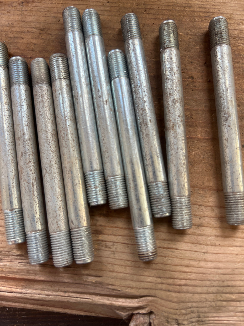 BSA Triumph engine mounting studs 3/8” UNF x 3 7/8” Total length NOS