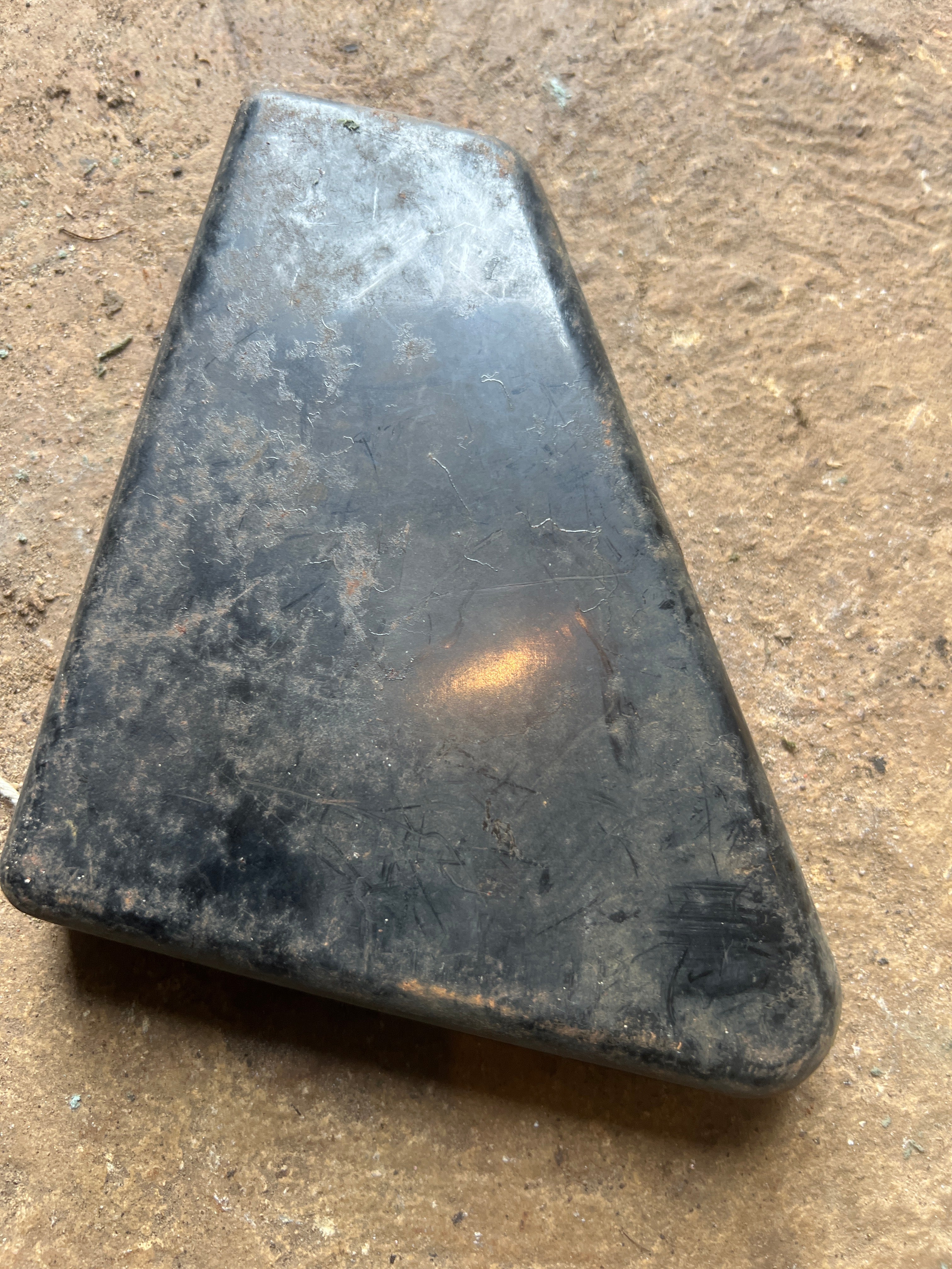 Triumph 650 oil in frame right hand tool box cover