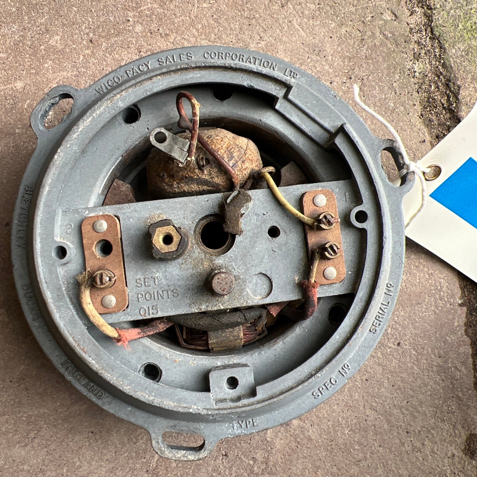 WICO PACY Bantam D1 Generator & rotor lugs