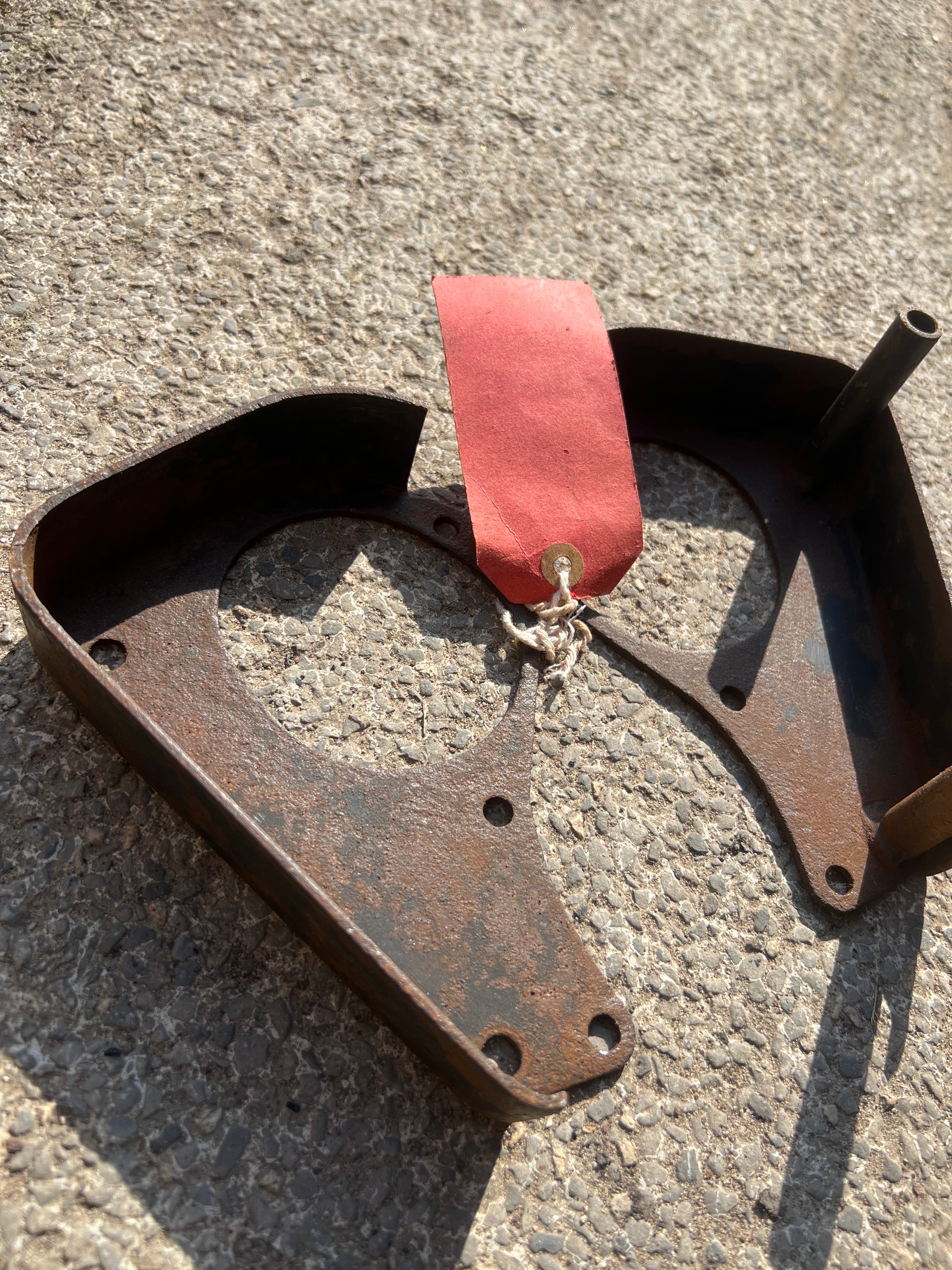 BSA A10 swinging arm frame front engine plates Second hand pair