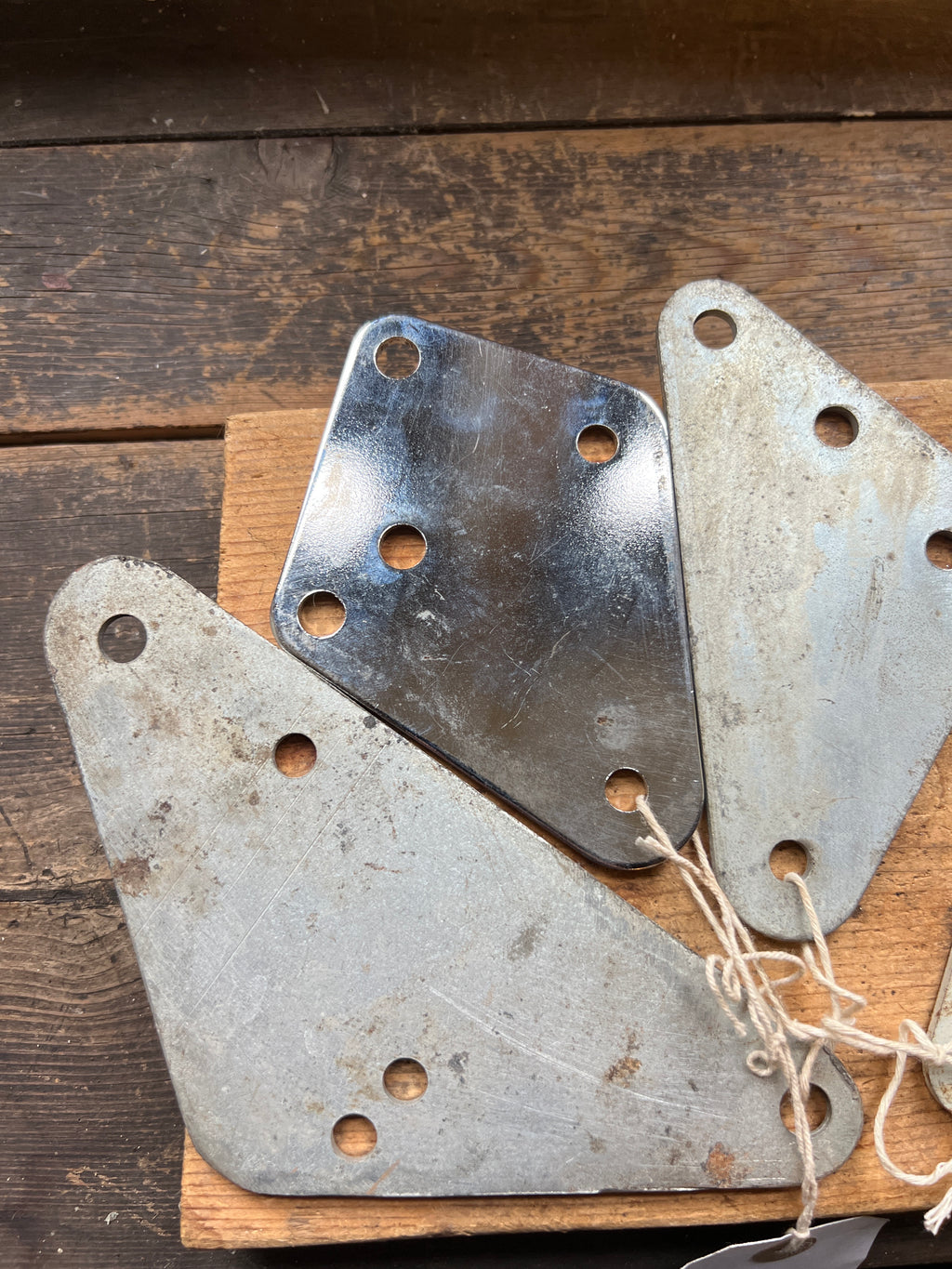Norton commando all types exhaust steel flat brackets