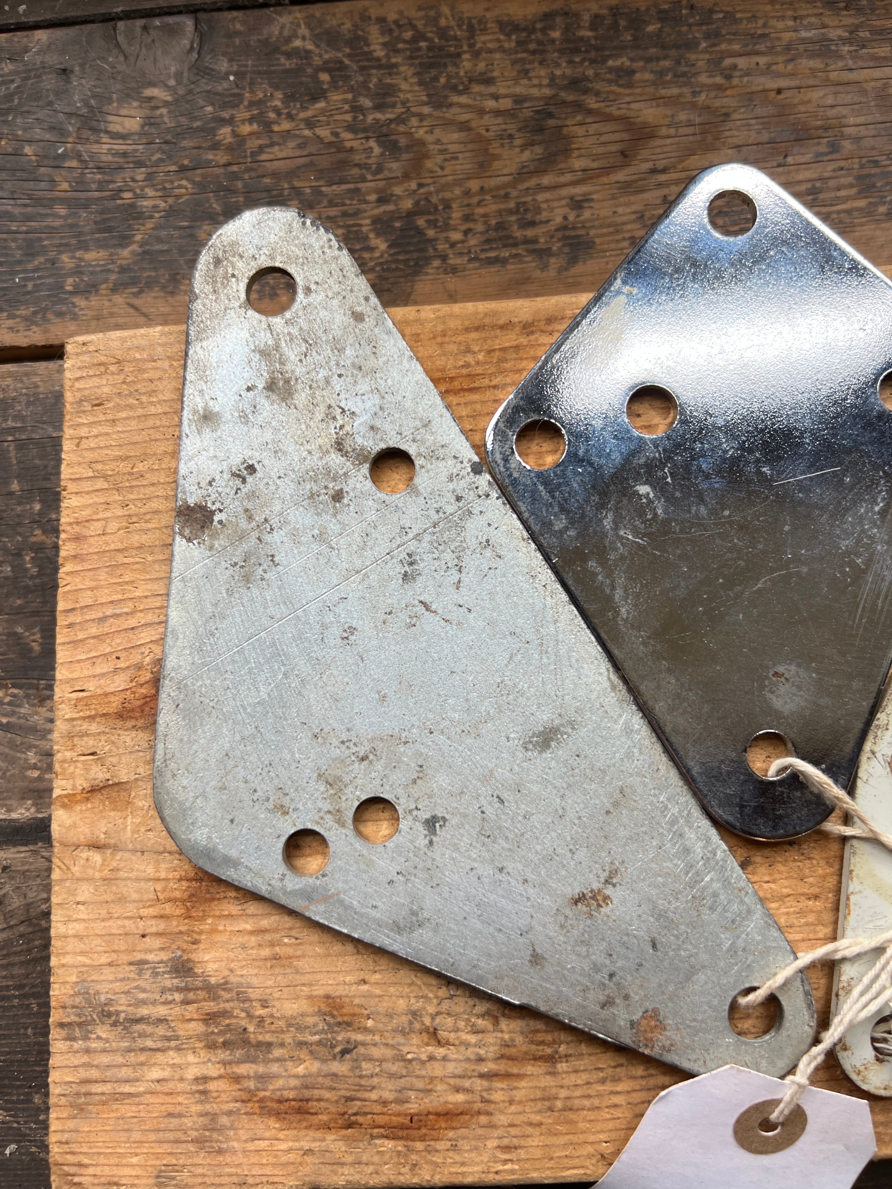 Norton commando all types exhaust steel flat brackets