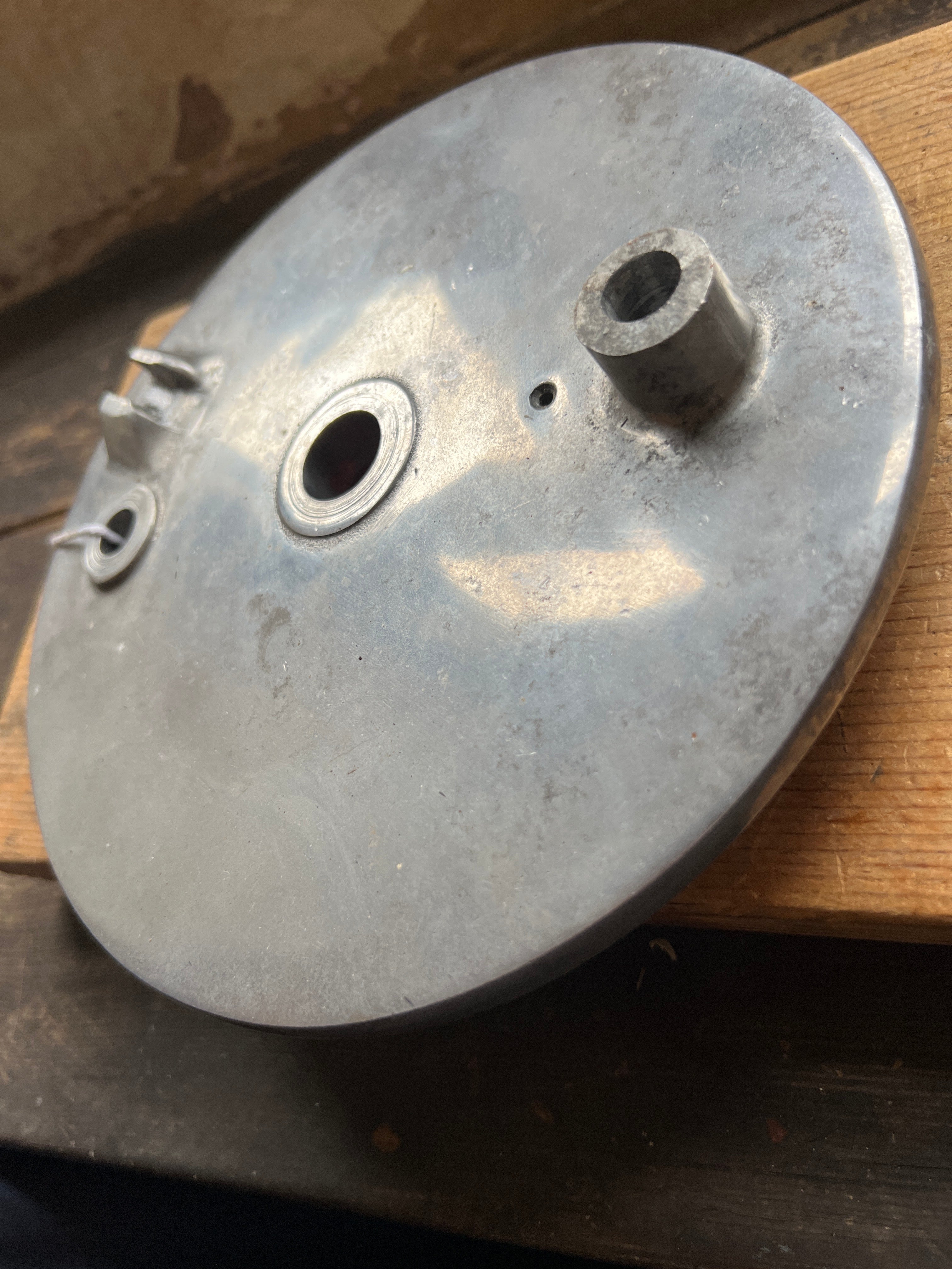 Triumph 3TA 5TA T100 front brake plate 7” NOS