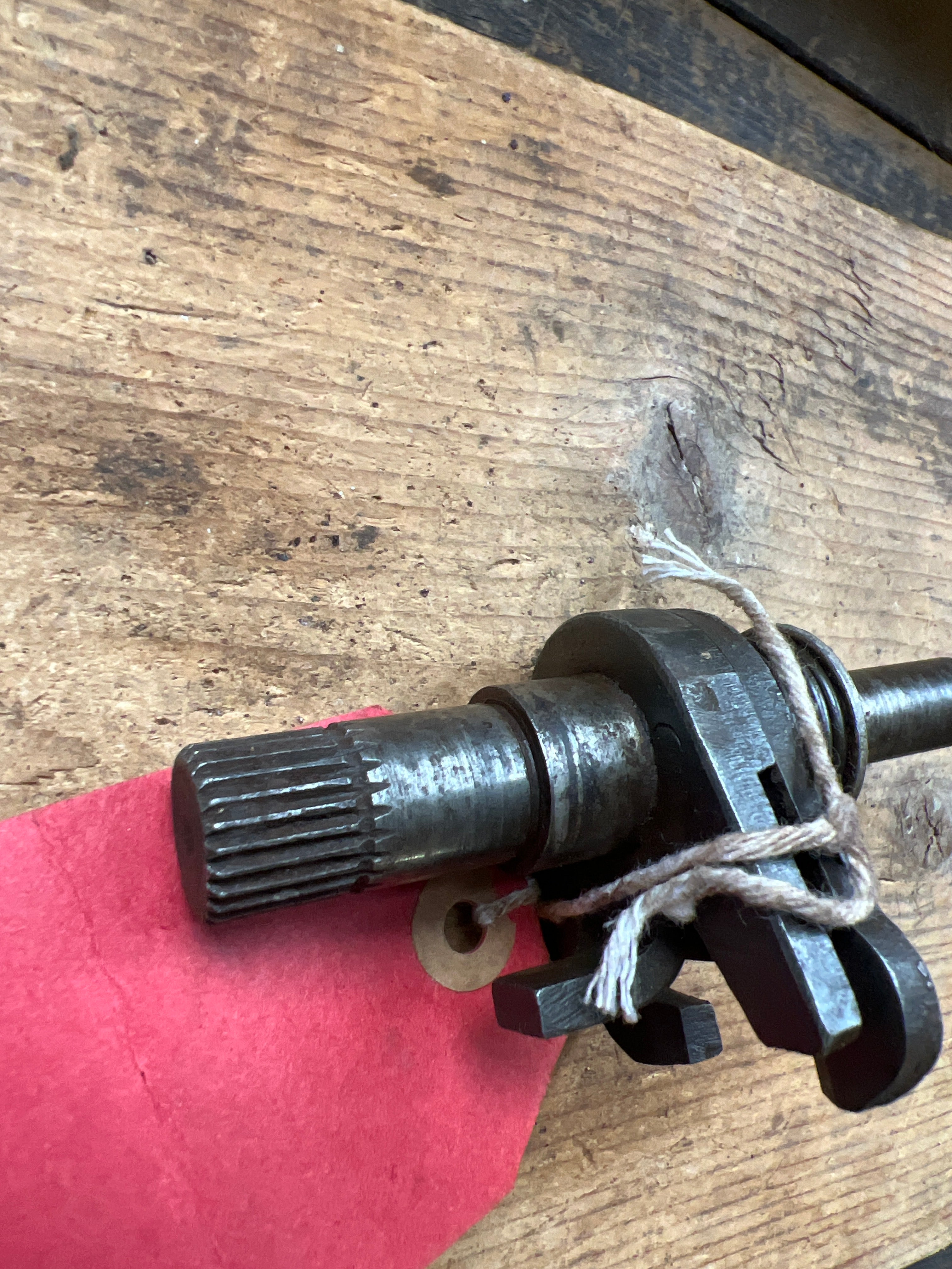 BSA A7/A10 etc swinging arm type gearbox 4 speed selector spindle gear change shaft 67-3335