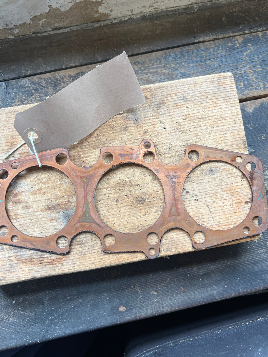 BSA Triumph T150 T160 R3 solid copper cylinder head gasket NOS