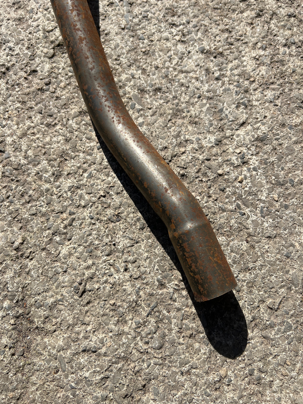 Triumph Tiger Cub inside frame high level exhaust pipe