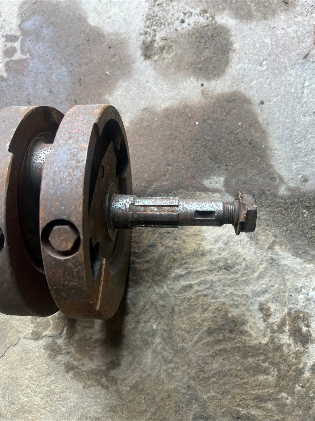 BSA B25 crank shaft