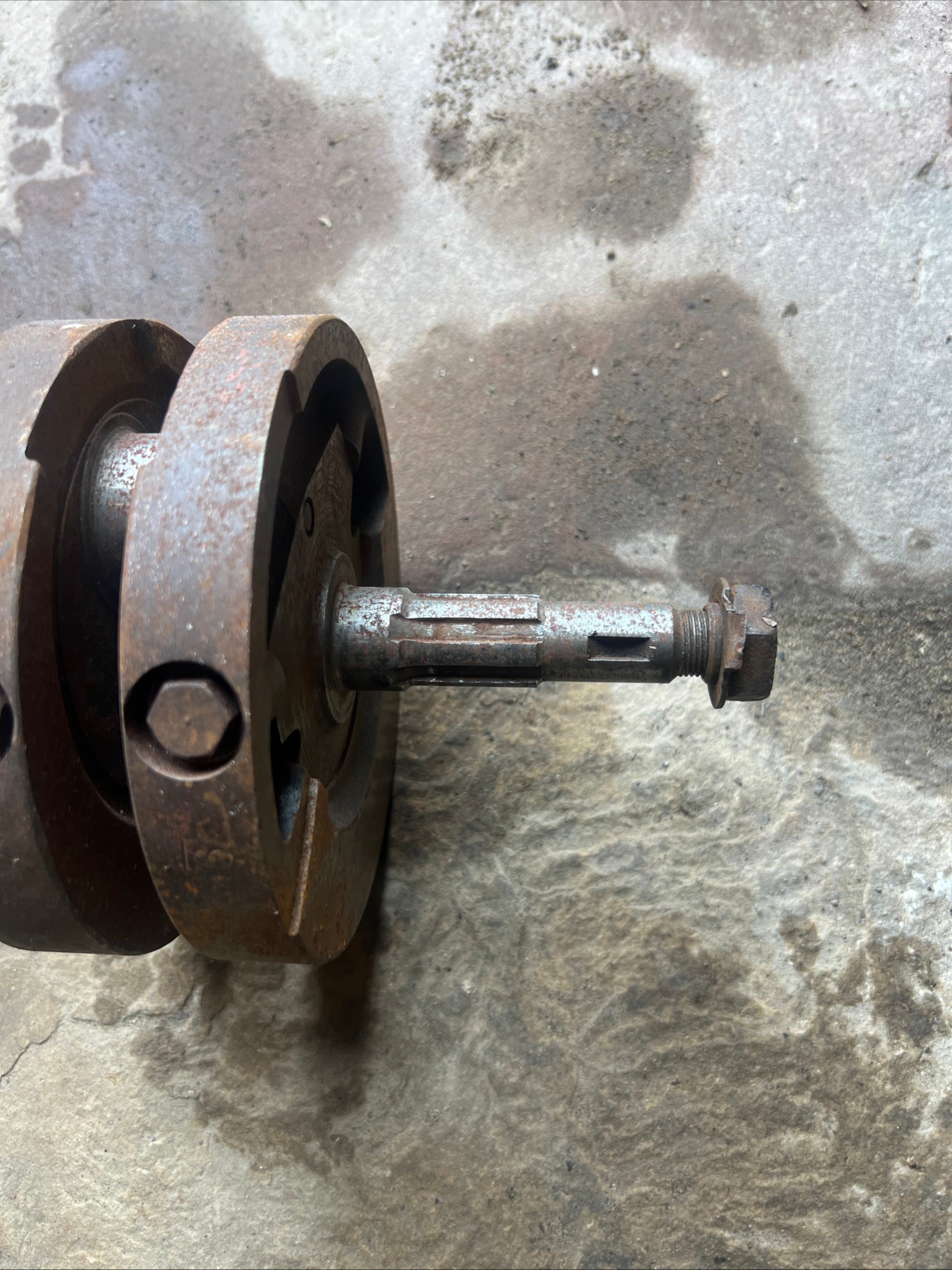 BSA B25 crank shaft