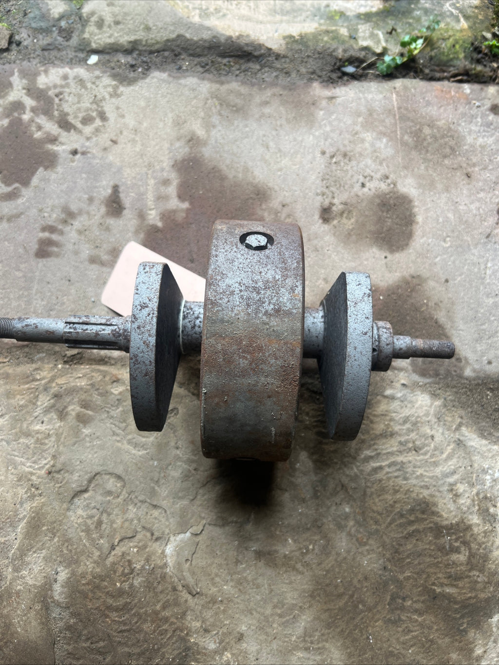 BSA A50 crankshaft with flywheel used