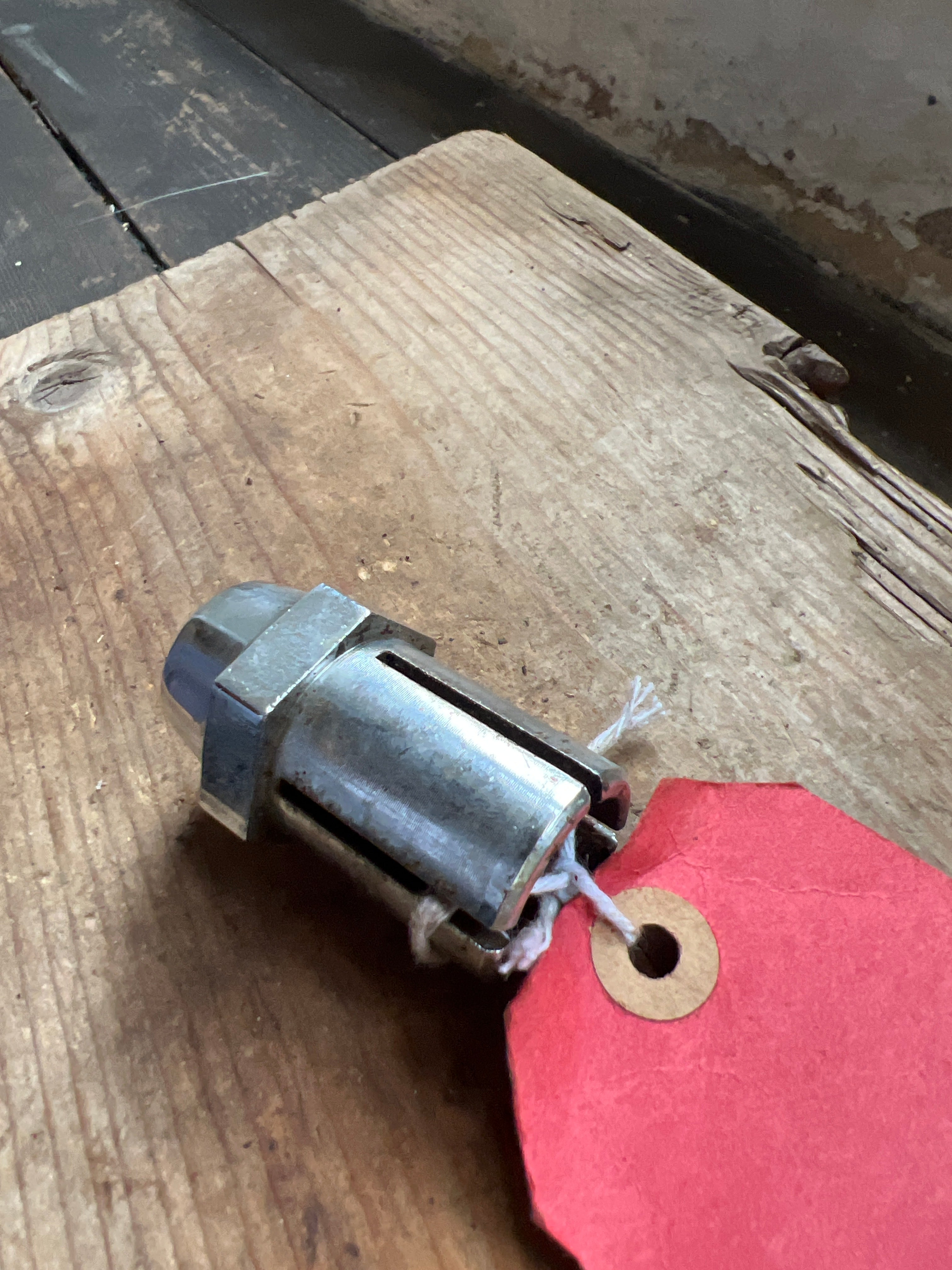 Triumph conical hub steering damper type lower yoke top nut NOS