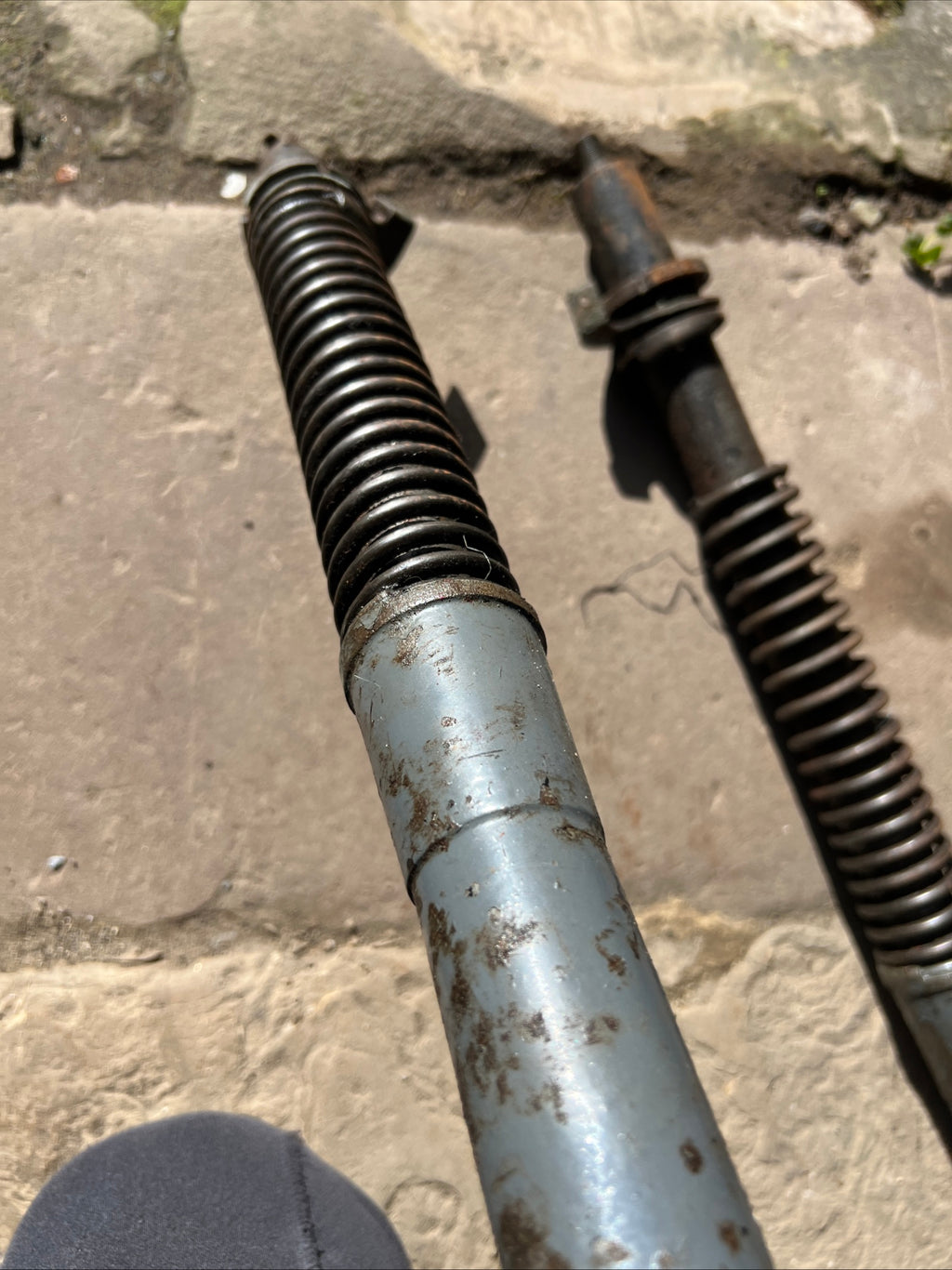 Velocette LE front fork legs used