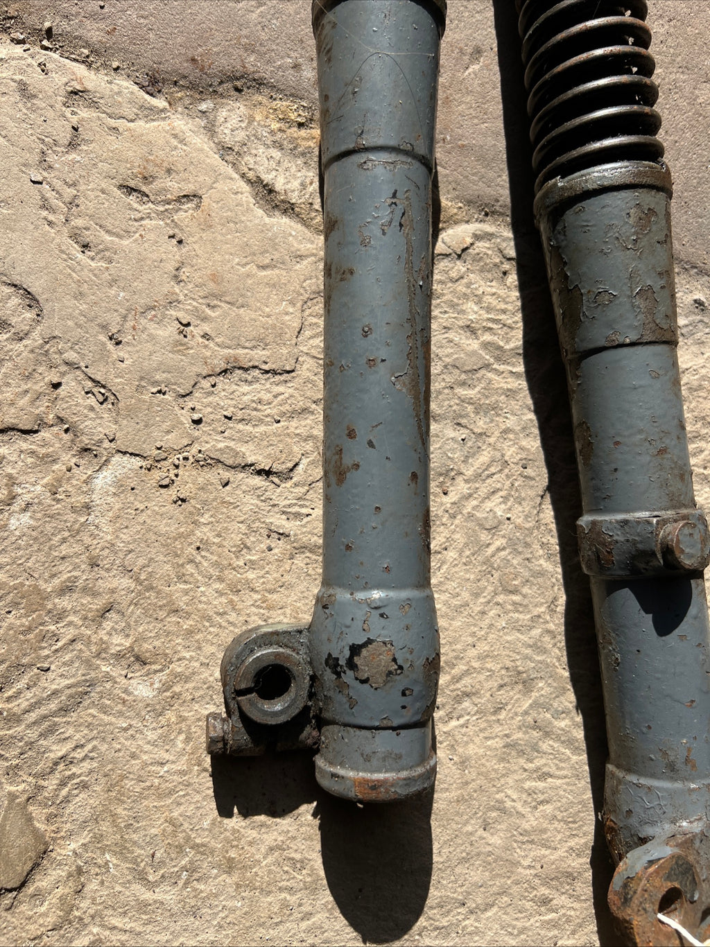 Velocette LE front fork legs used
