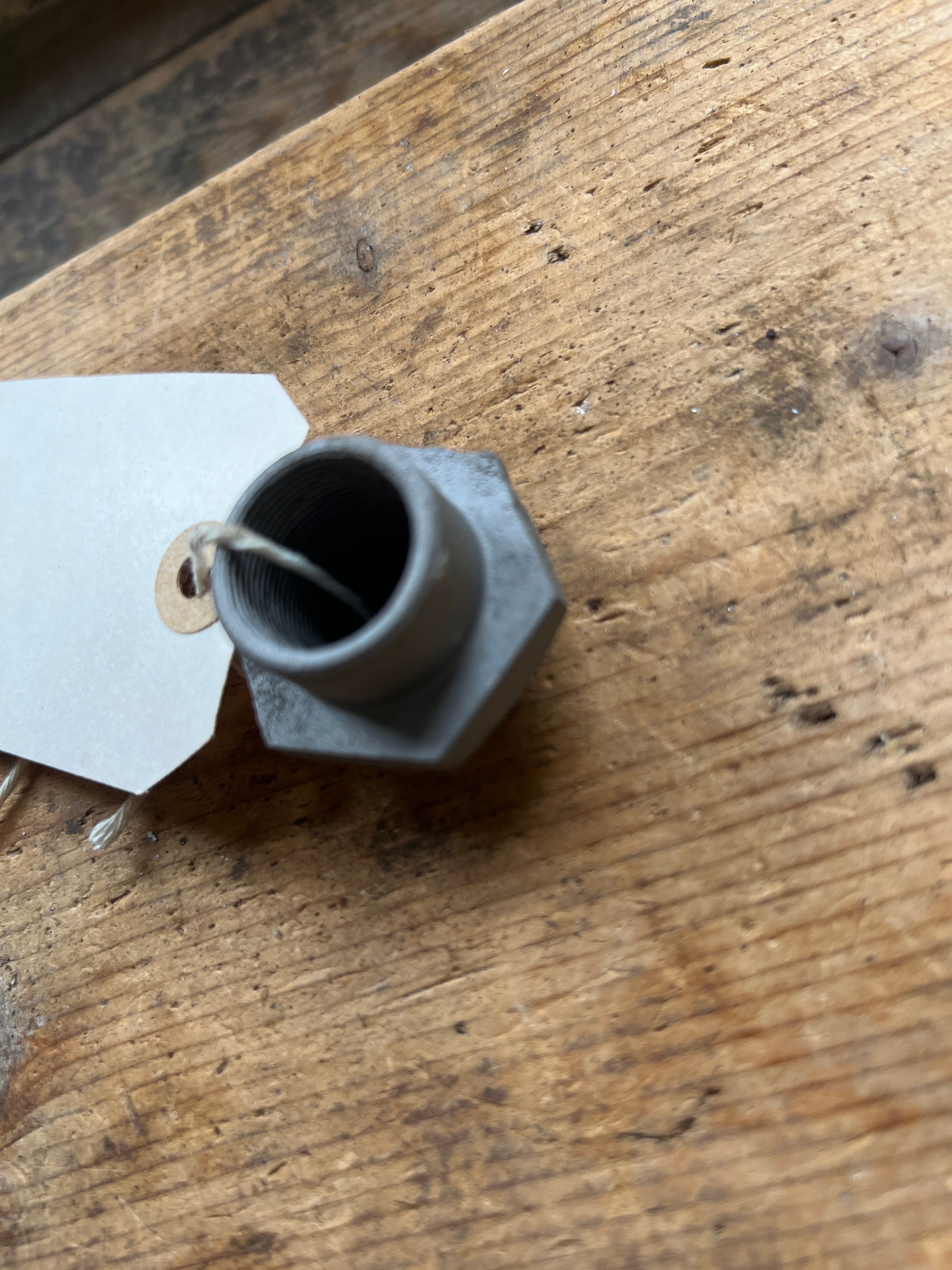 Norton short Road holder fork top lower stepped nut