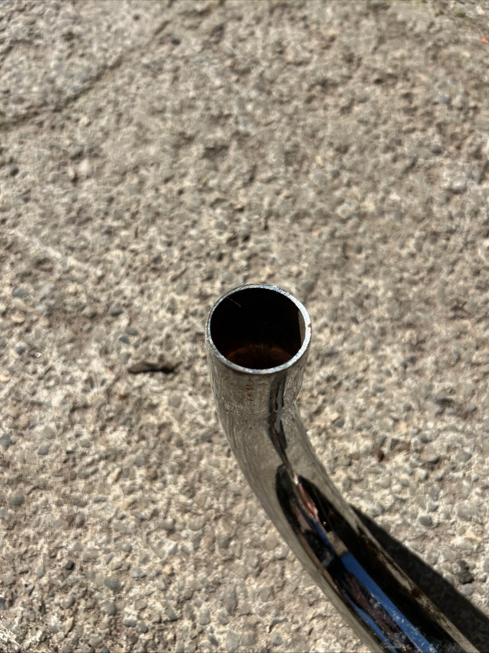 Triumph TR5T adventurer Siamese short exhaust pipe