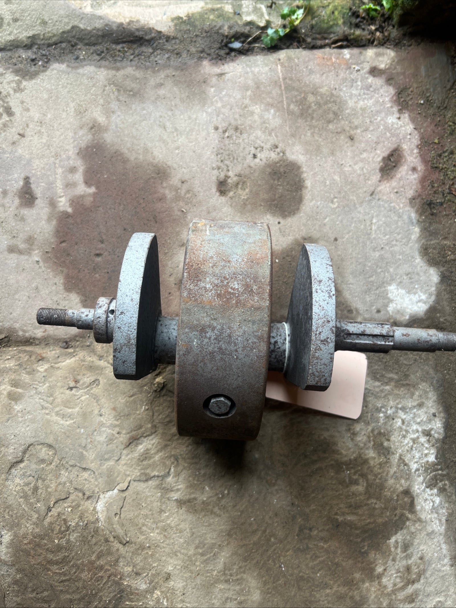 BSA A50 crankshaft with flywheel used