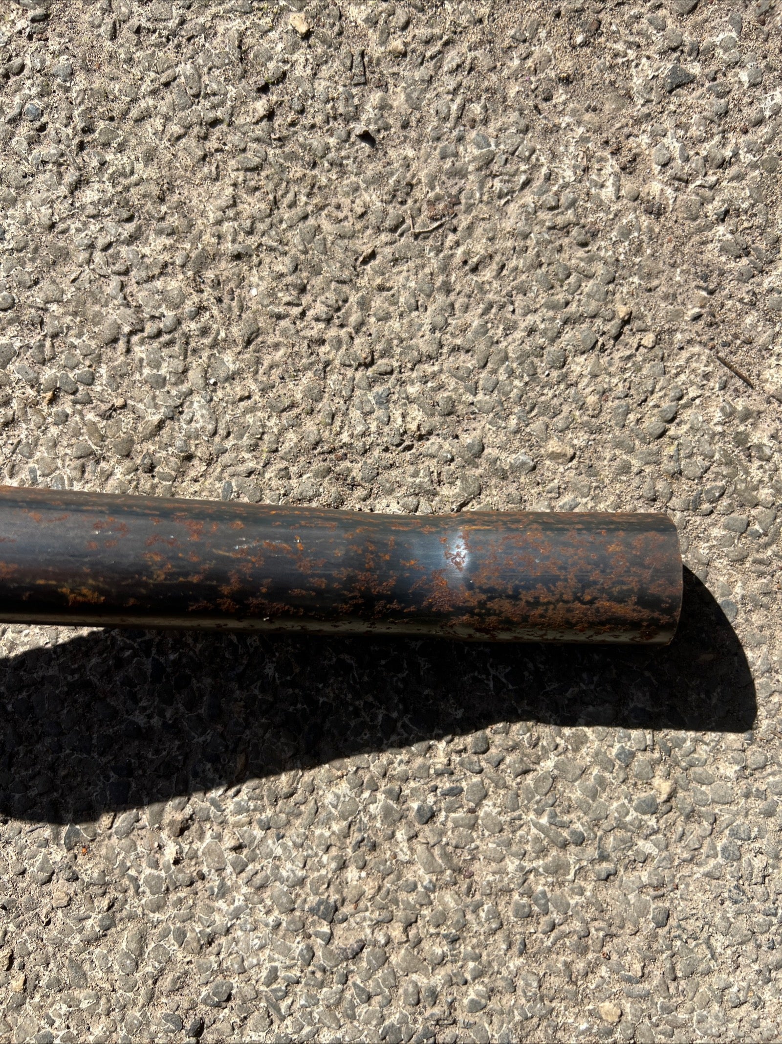 Triumph Tiger Cub high level trials exhaust pipe T66 outside frame