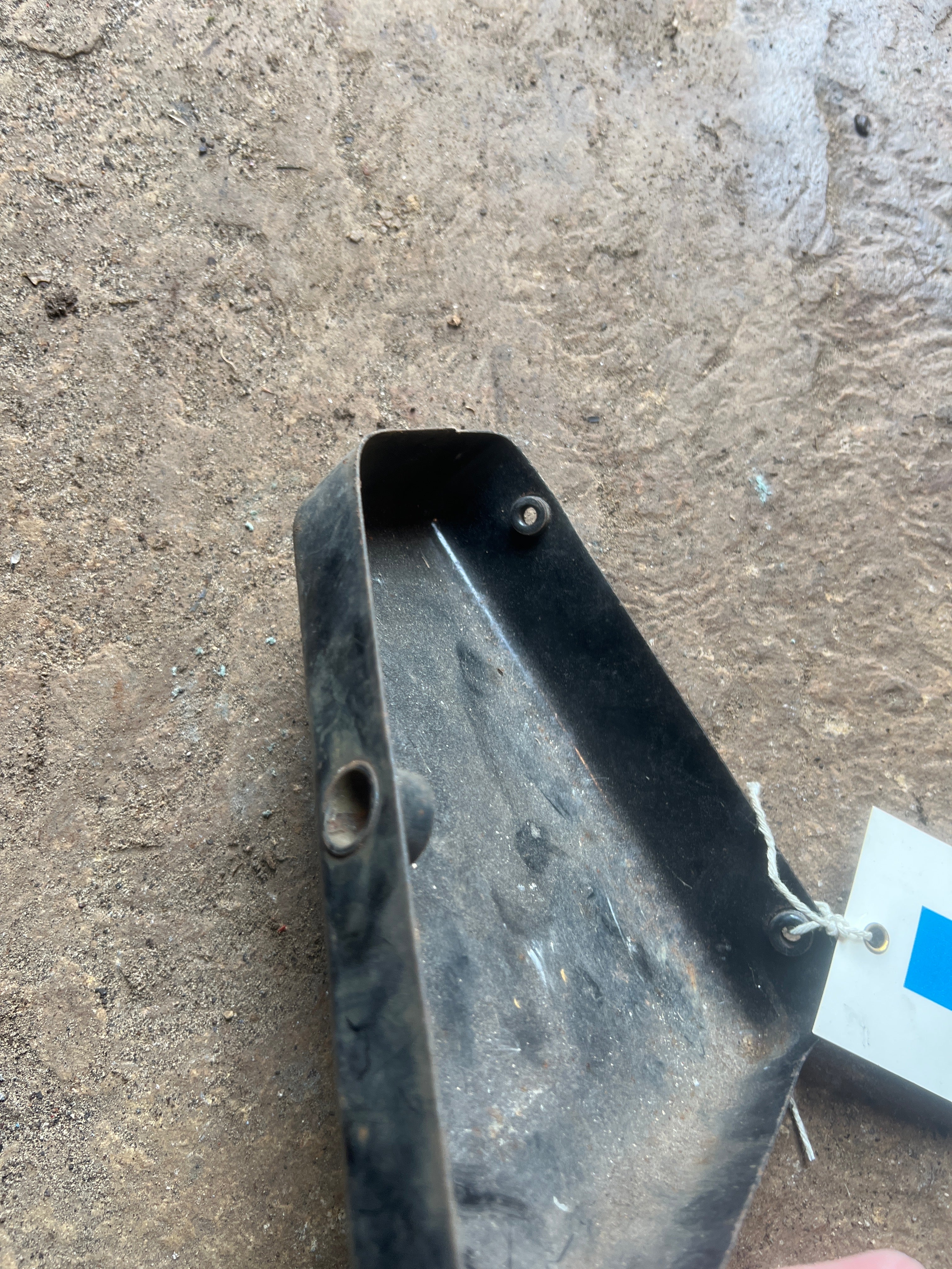 Triumph 650 oil in frame right hand tool box cover