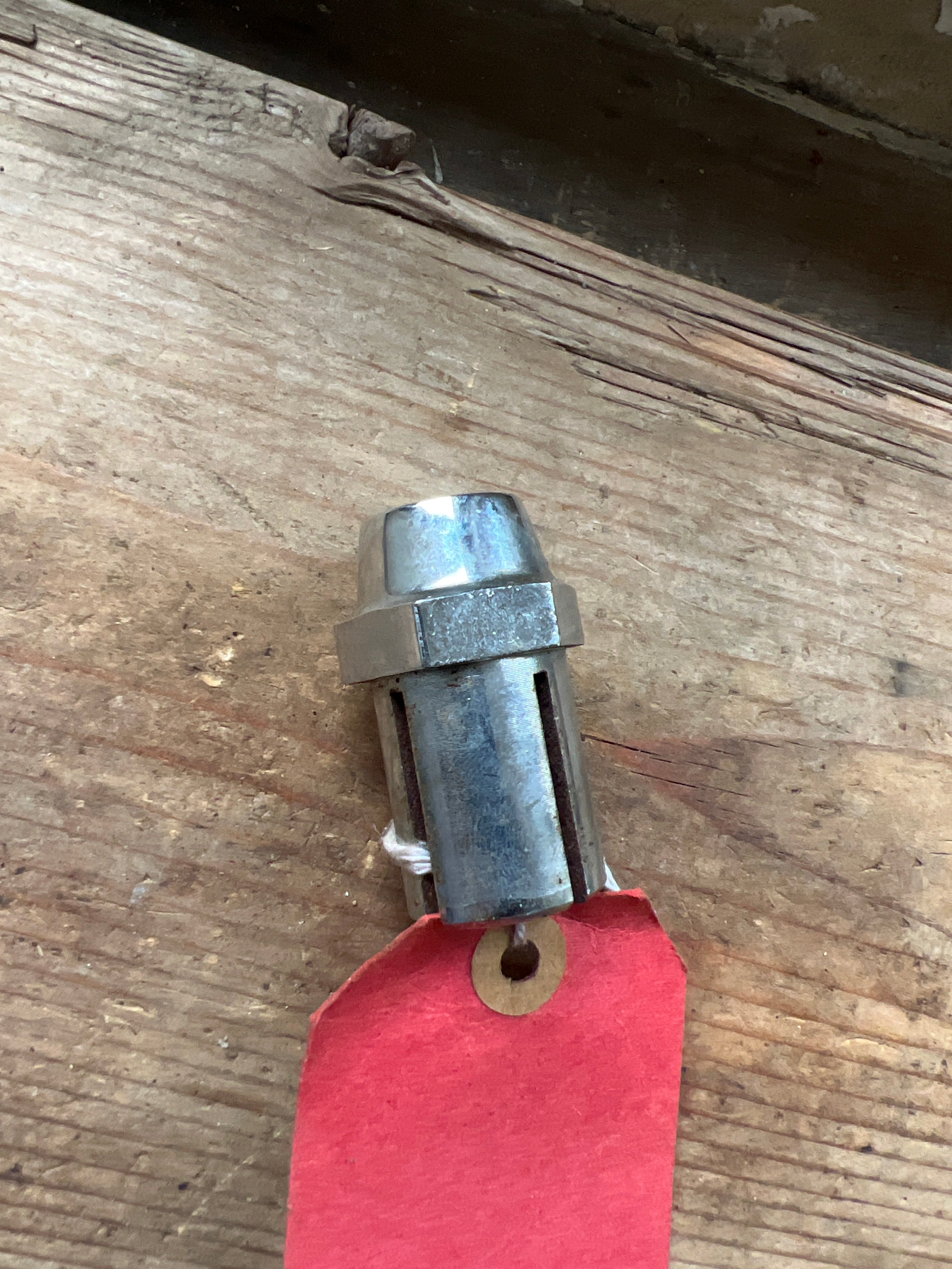 Triumph conical hub steering damper type lower yoke top nut NOS