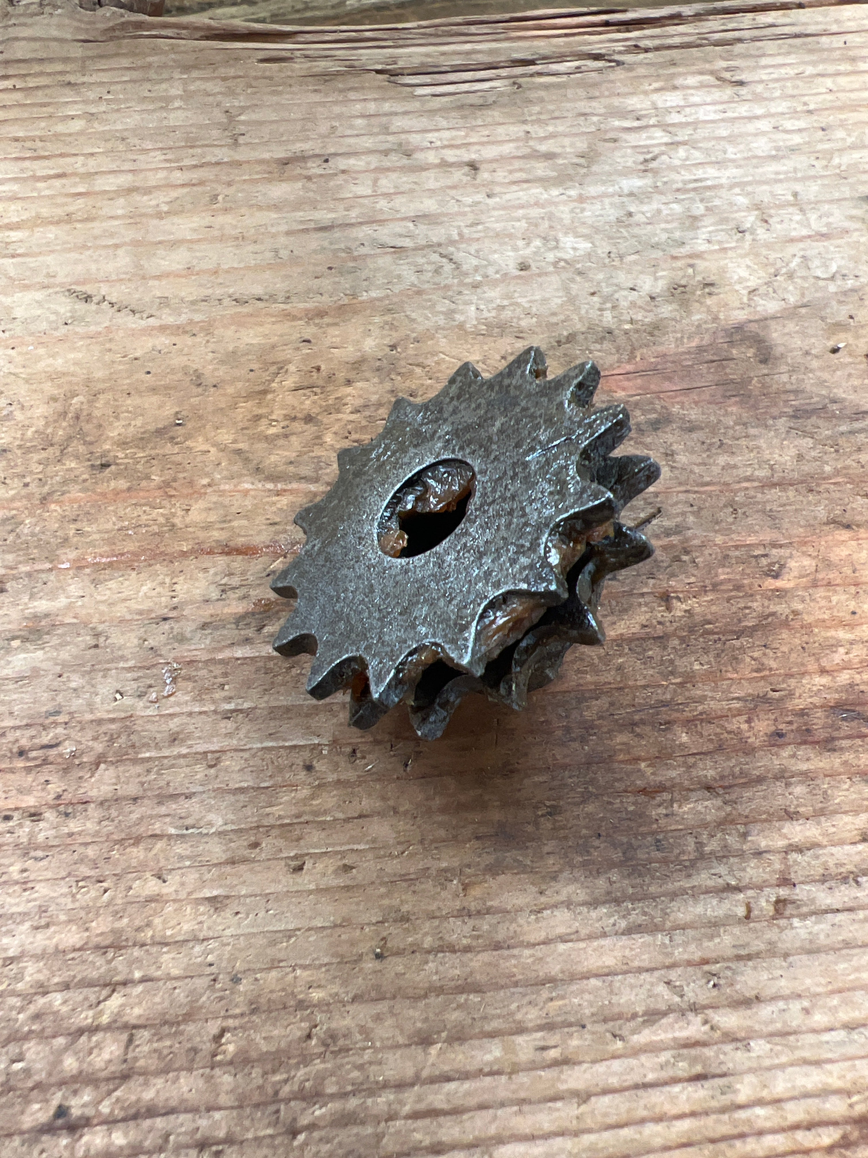 Royal Enfield crusader crank cam drive duplex sprocket