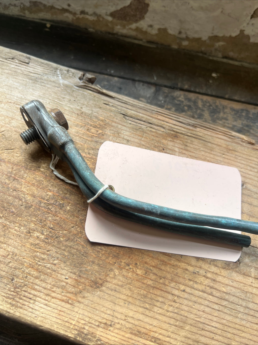 BSA ZA7 Rigid frame, Twin, Engine feed and return oil pipes
