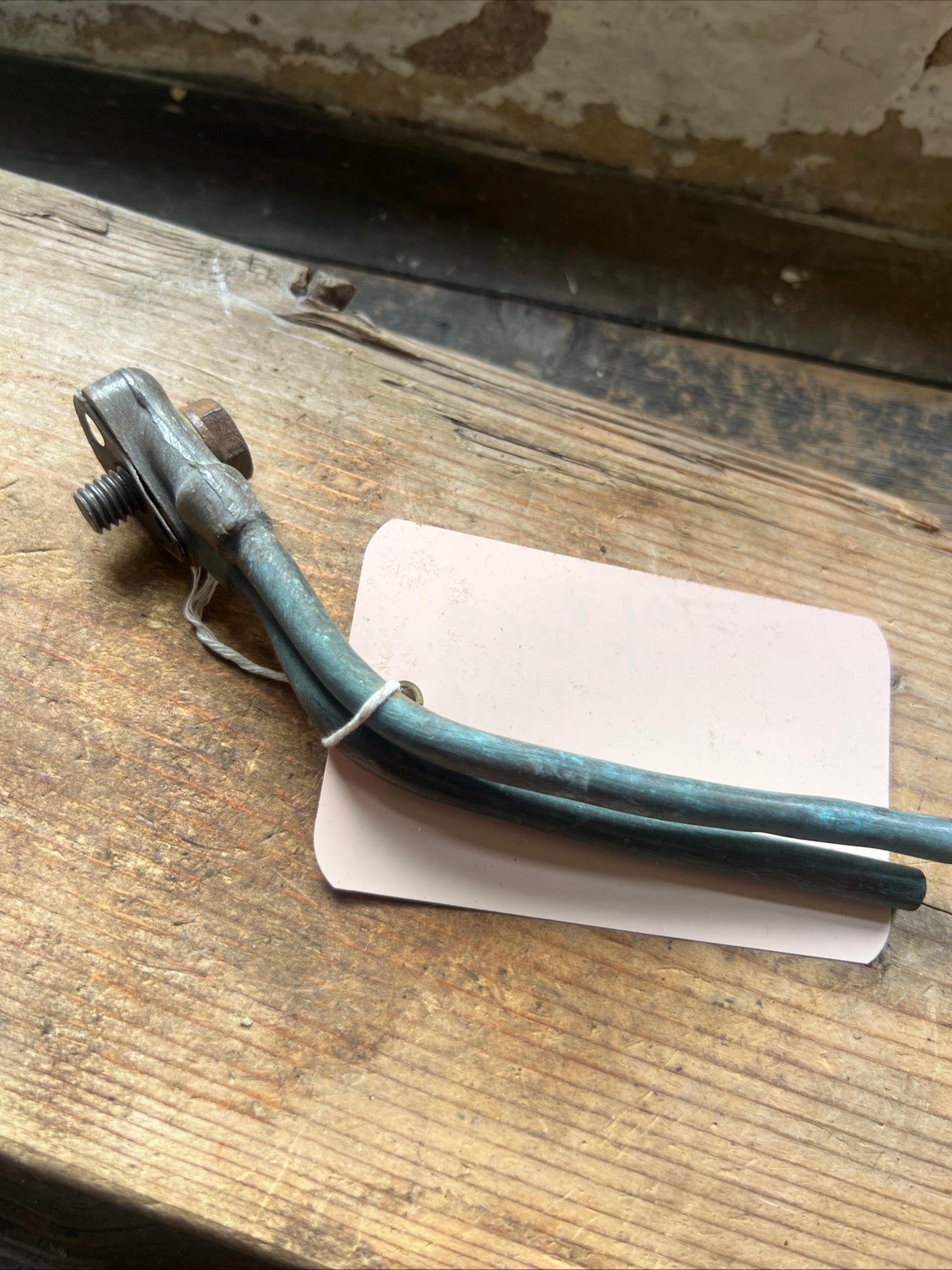 BSA ZA7 Rigid frame, Twin, Engine feed and return oil pipes