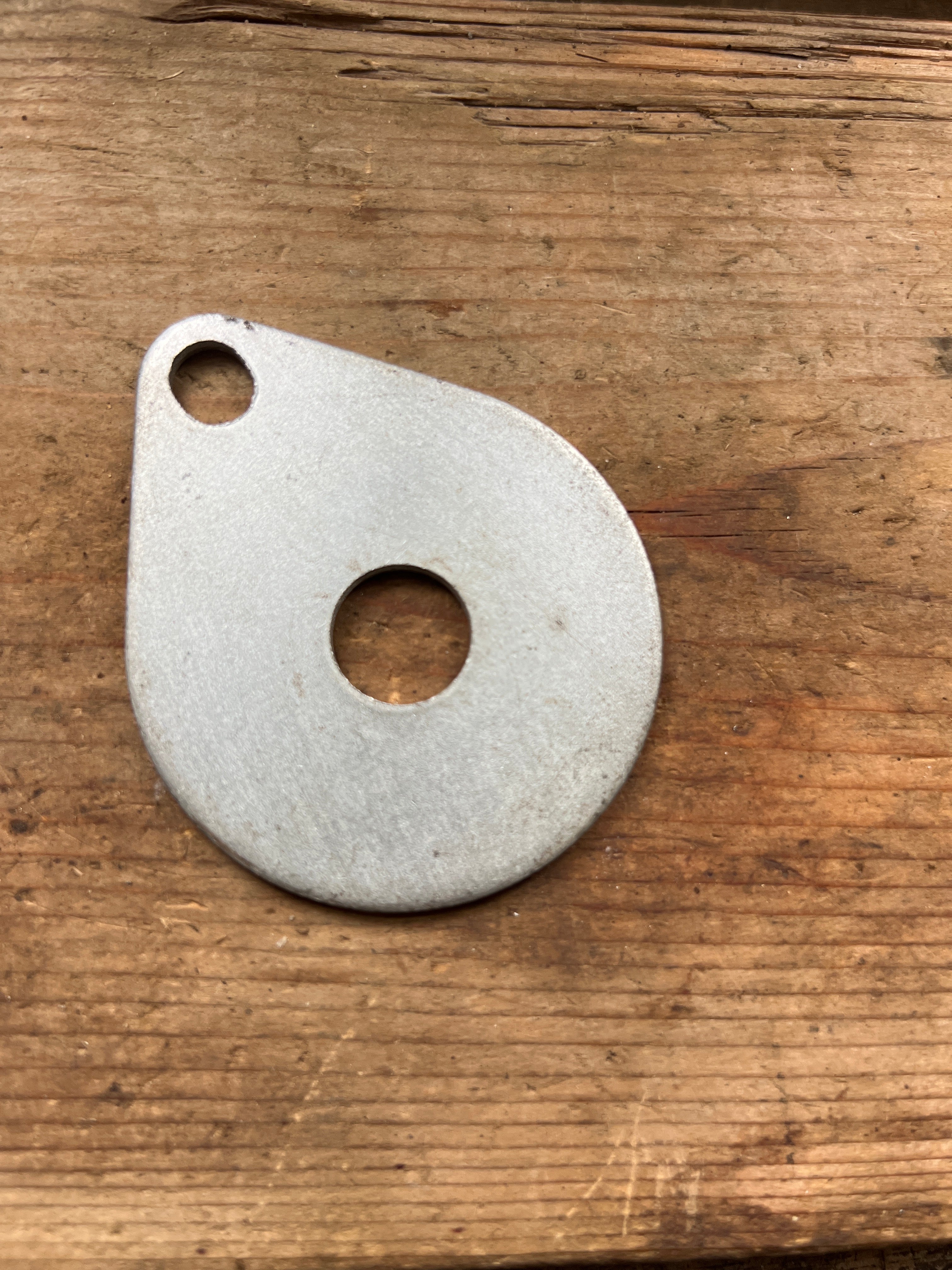 Triumph 650 conical hub steering damper anchor plate H1797 NOS