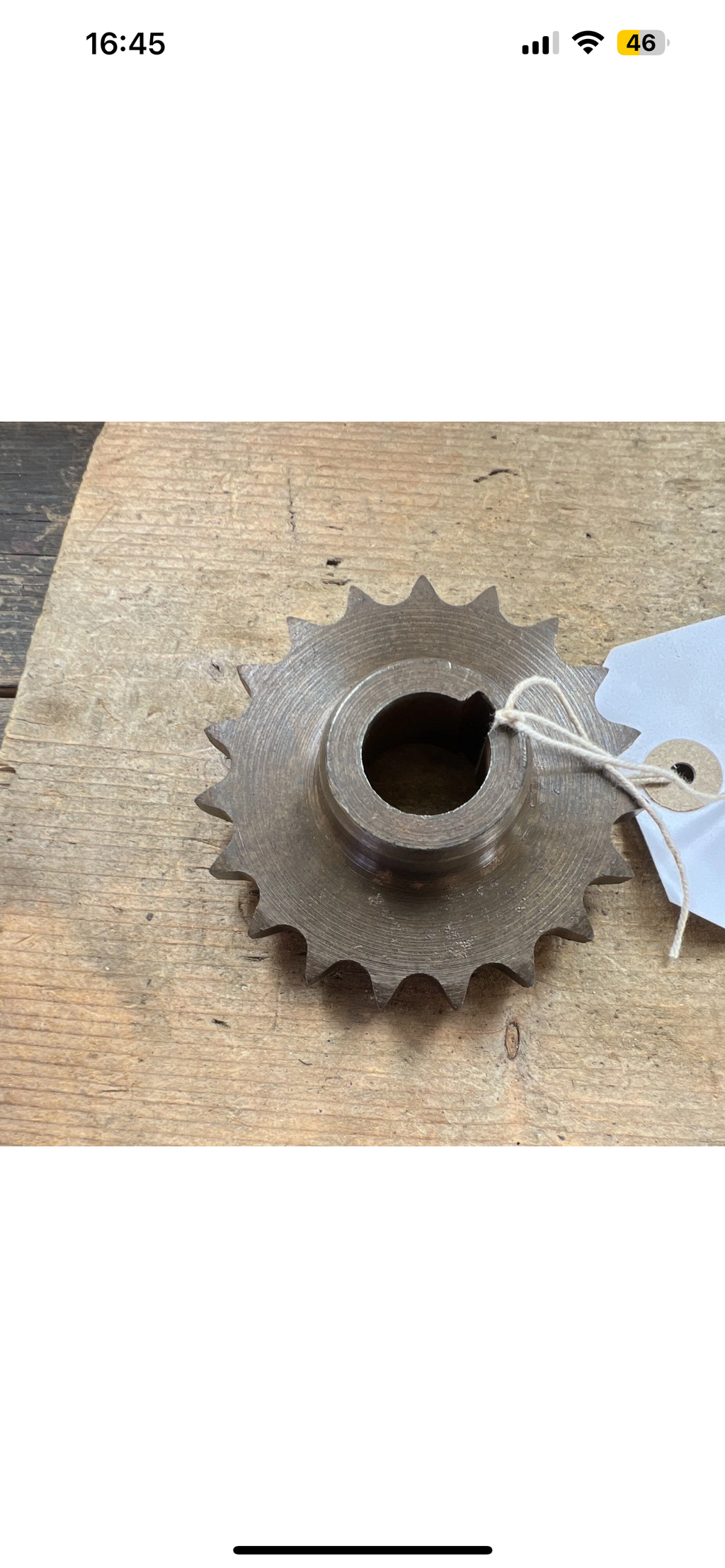 Norton Singles crank sprocket pre alt type 19 Tooth model 18 NOS