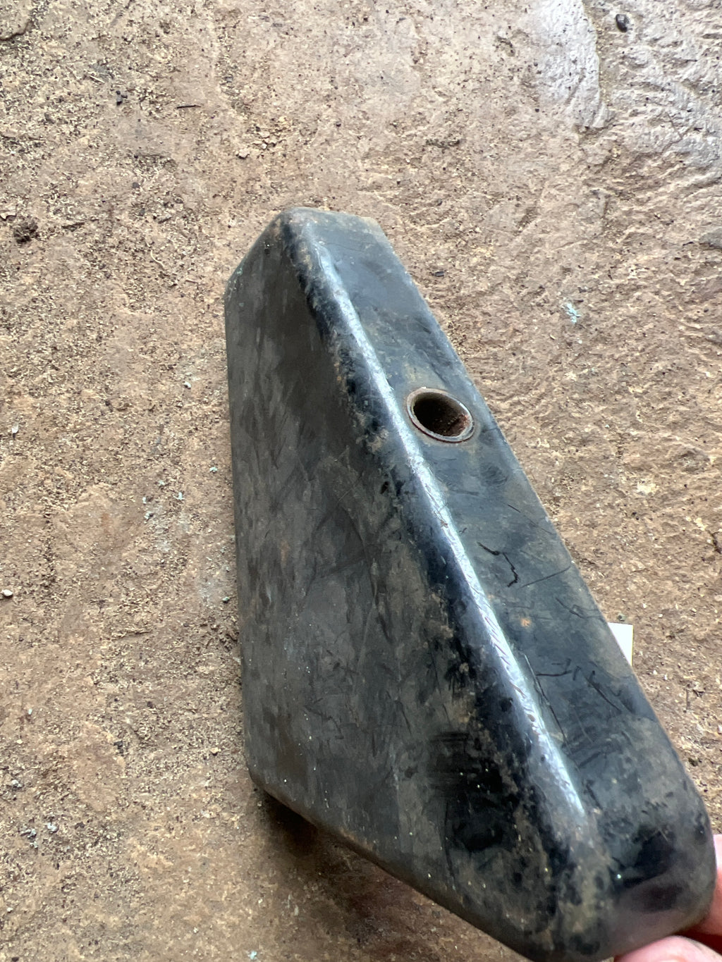 Triumph 650 oil in frame right hand tool box cover