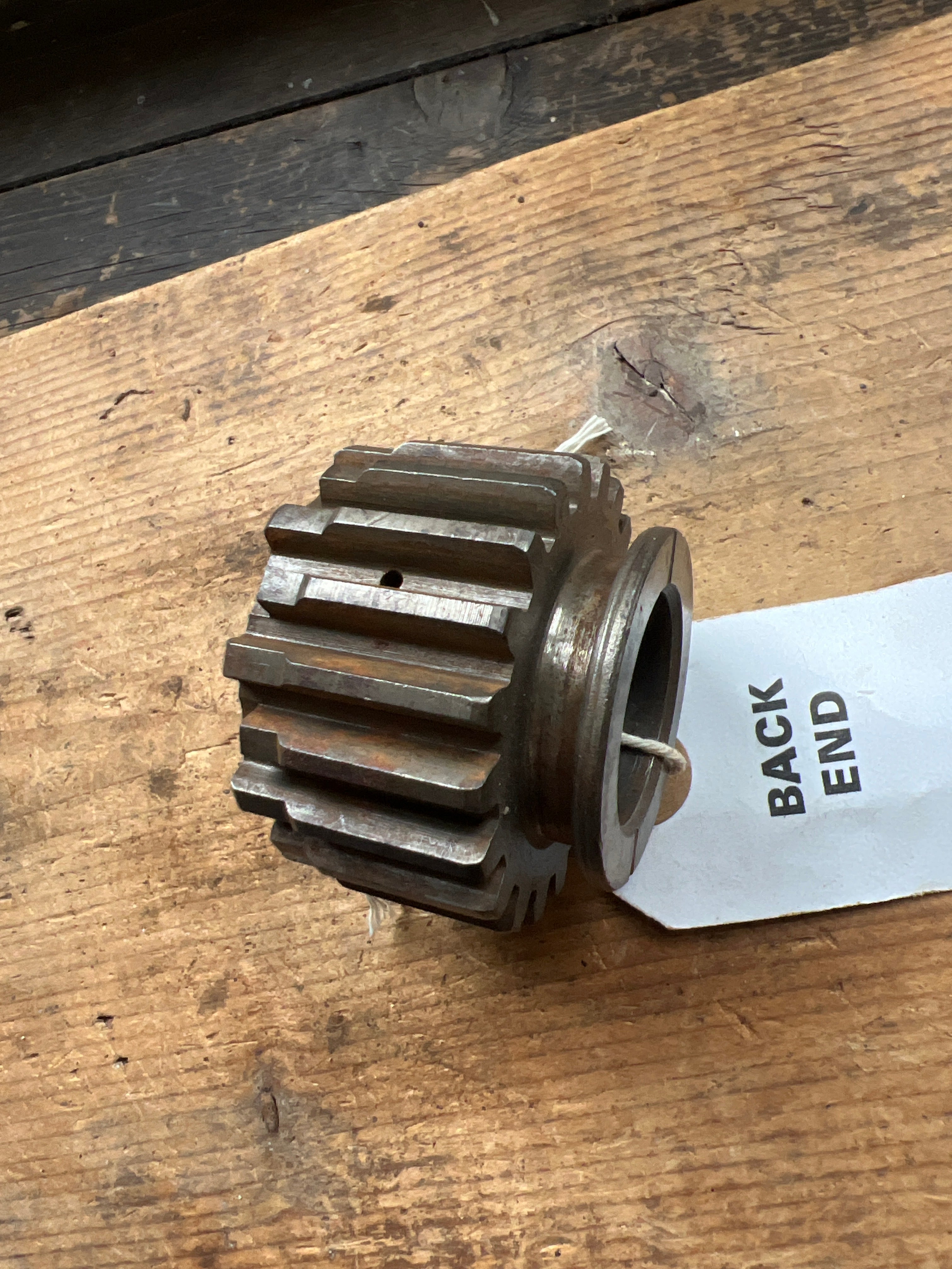 BSA A7 A10 swinging arm & plunger gearbox main shaft 3rd sliding gear 67-3201 20 Tooth