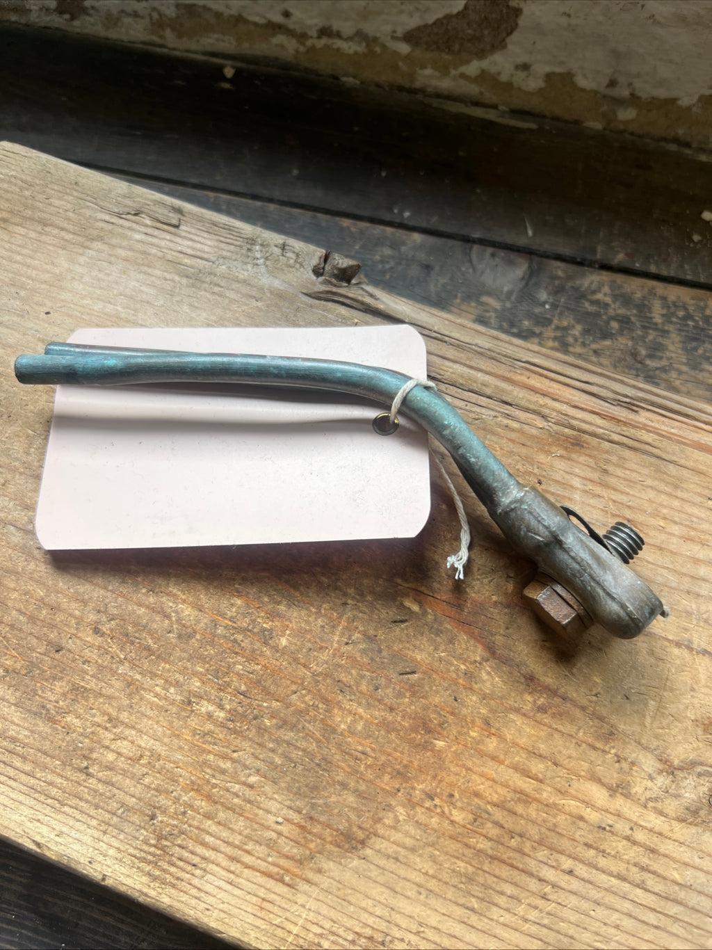 BSA ZA7 Rigid frame, Twin, Engine feed and return oil pipes