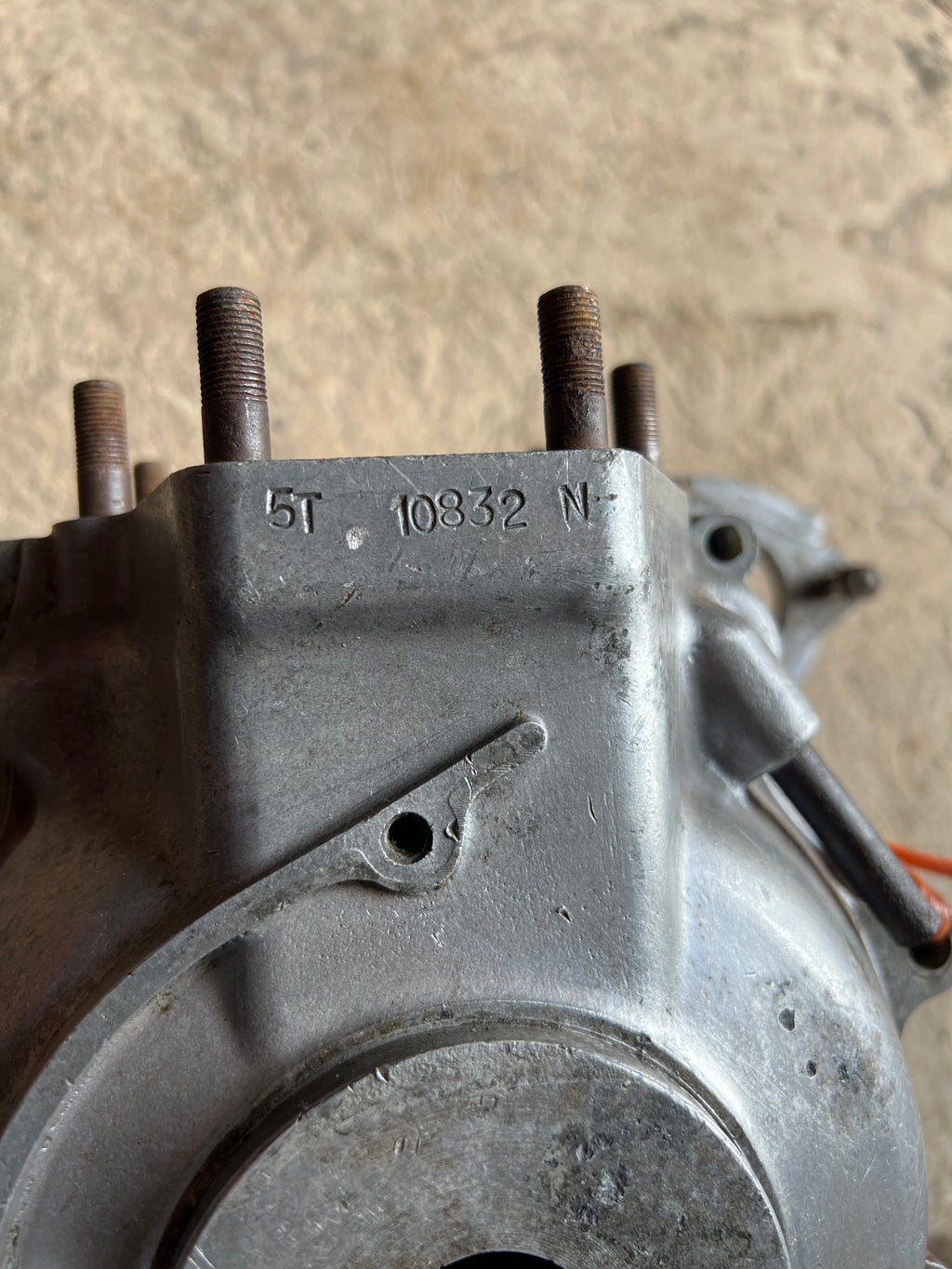 Triumph pre unit 5T crank cases dynamo type 5T10832