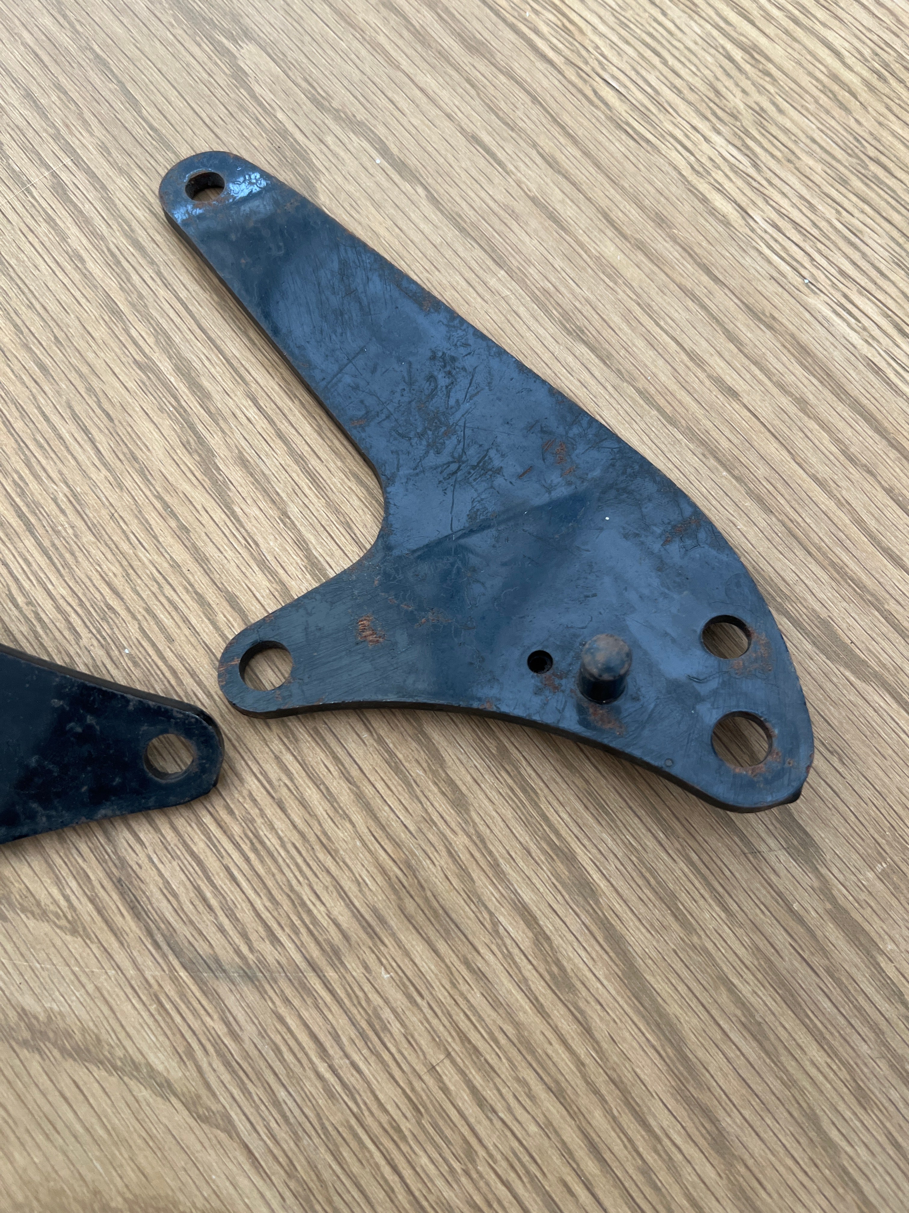 Late Bantam swinging arm type pillion footrest brackets 90-4299
