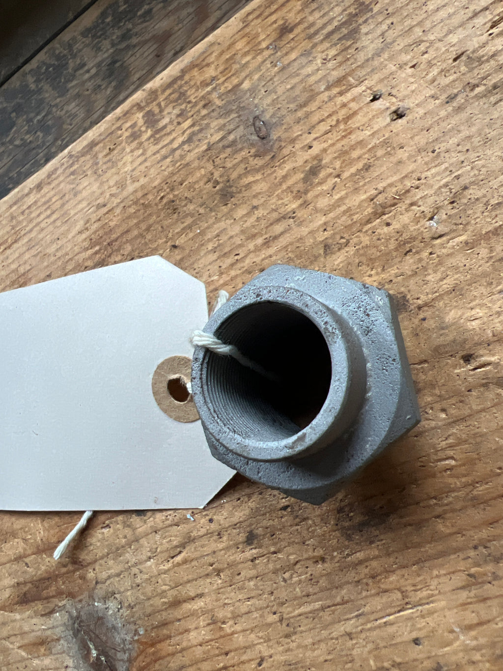 Norton short Road holder fork top lower stepped nut