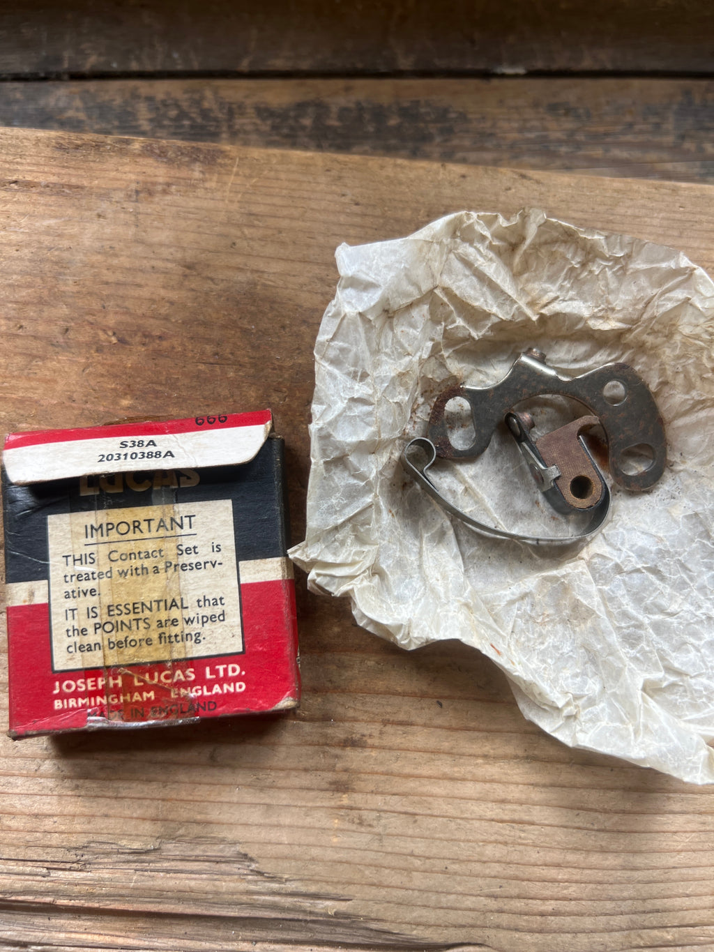 BSA C10 C11 distributor points NOS