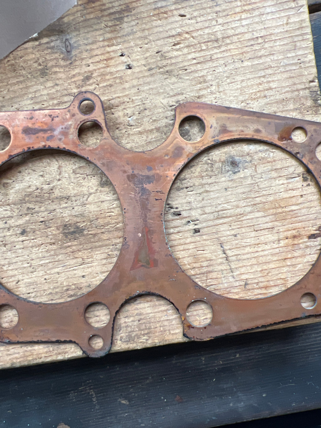 BSA Triumph T150 T160 R3 solid copper cylinder head gasket NOS