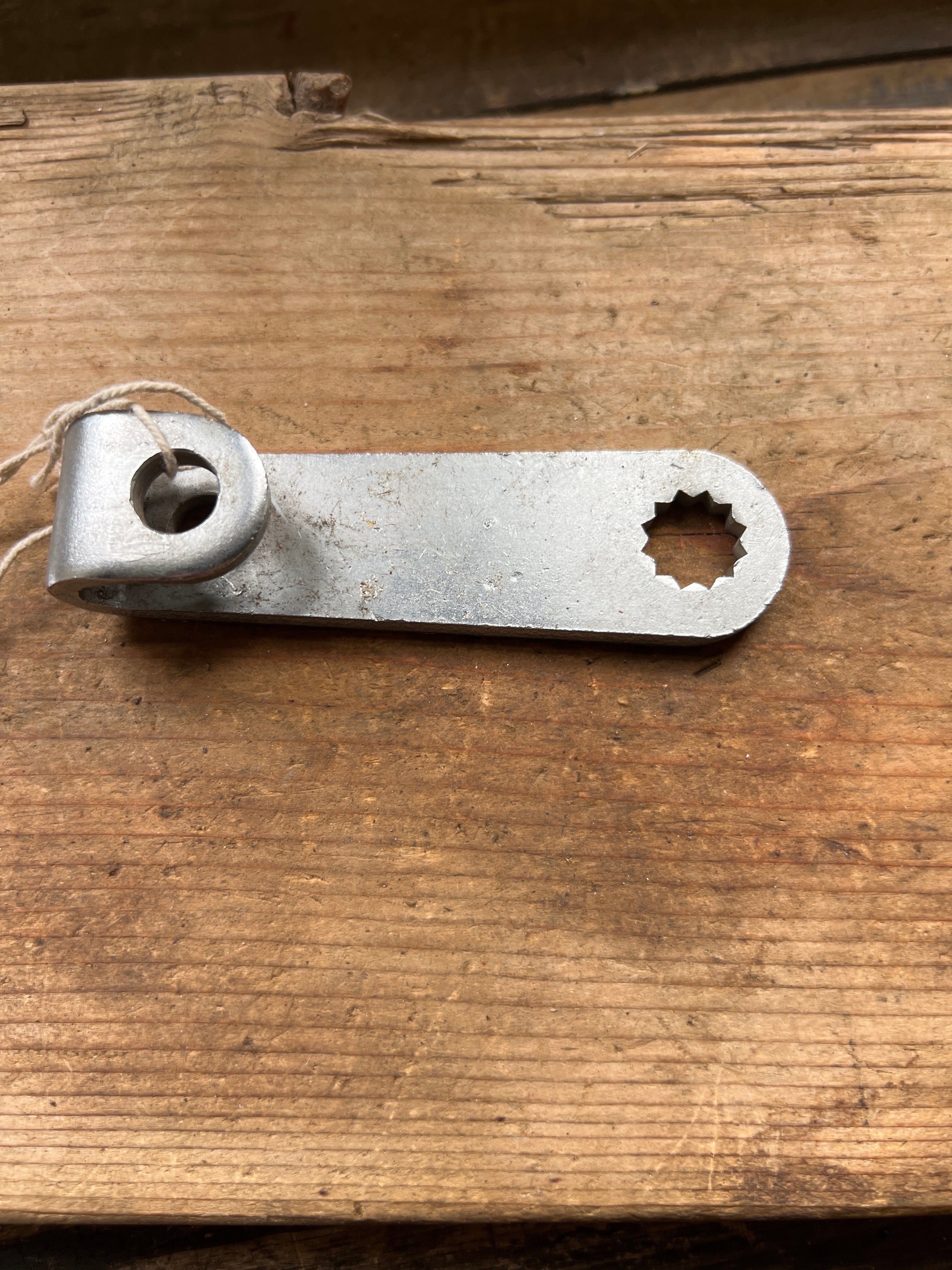 BSA C11G spring frame rear wheel brake operating lever chrome NOS