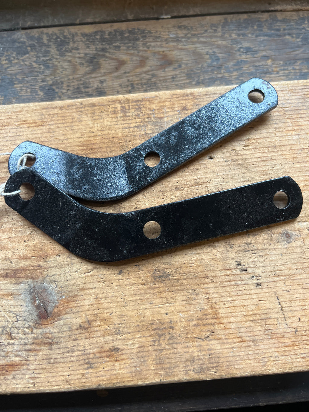 Norton Commando SS high level muffler support brackets 062383 & 062384