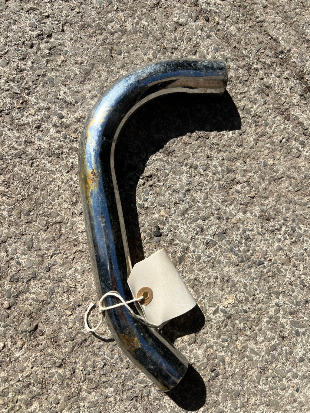 Triumph TR5T adventurer Siamese short exhaust pipe
