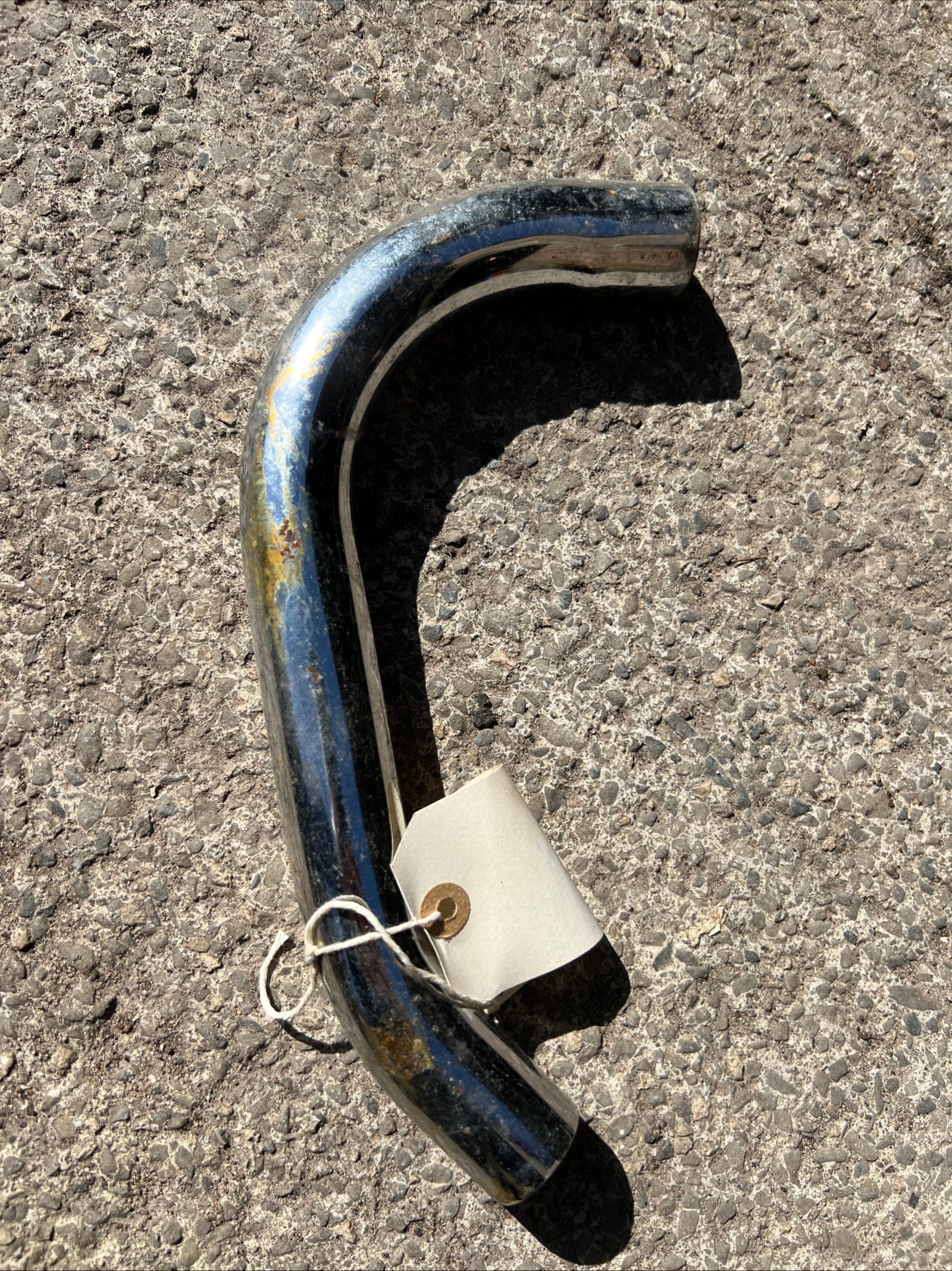 Triumph TR5T adventurer Siamese short exhaust pipe