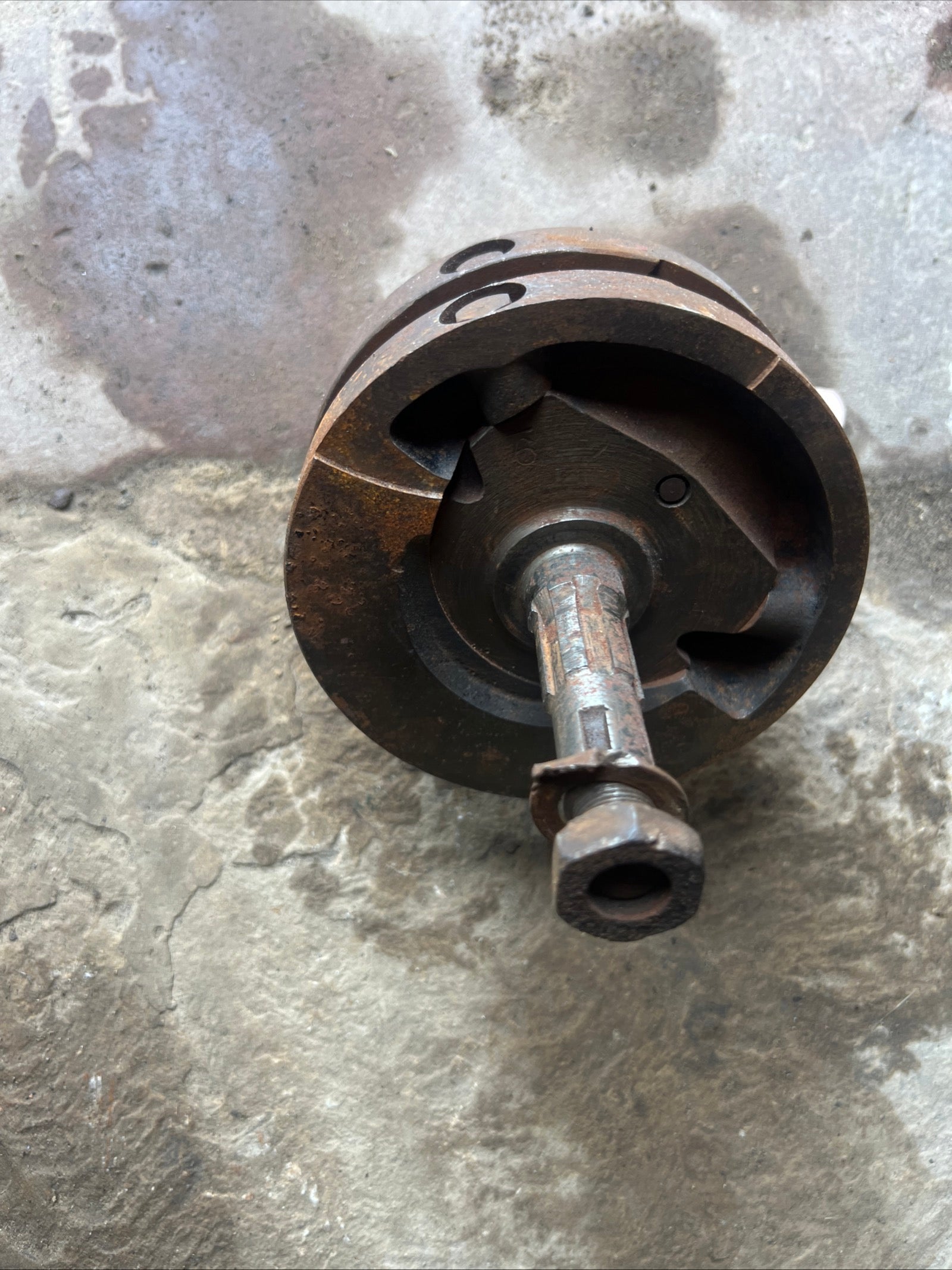 BSA B25 crank shaft