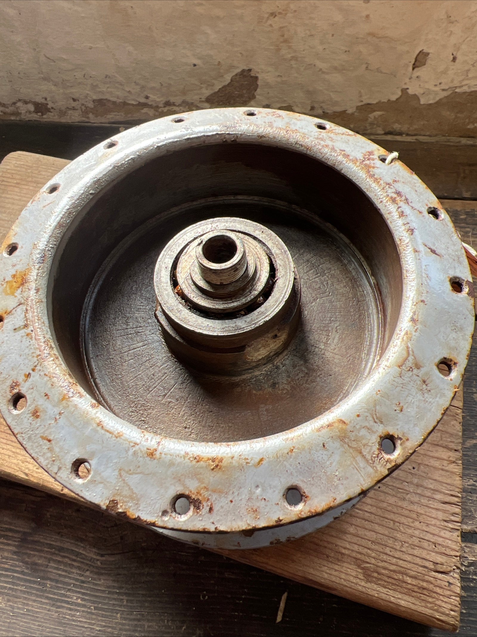 BSA Dandy 70 rear wheel hub with sprocket and sprocket & bearings