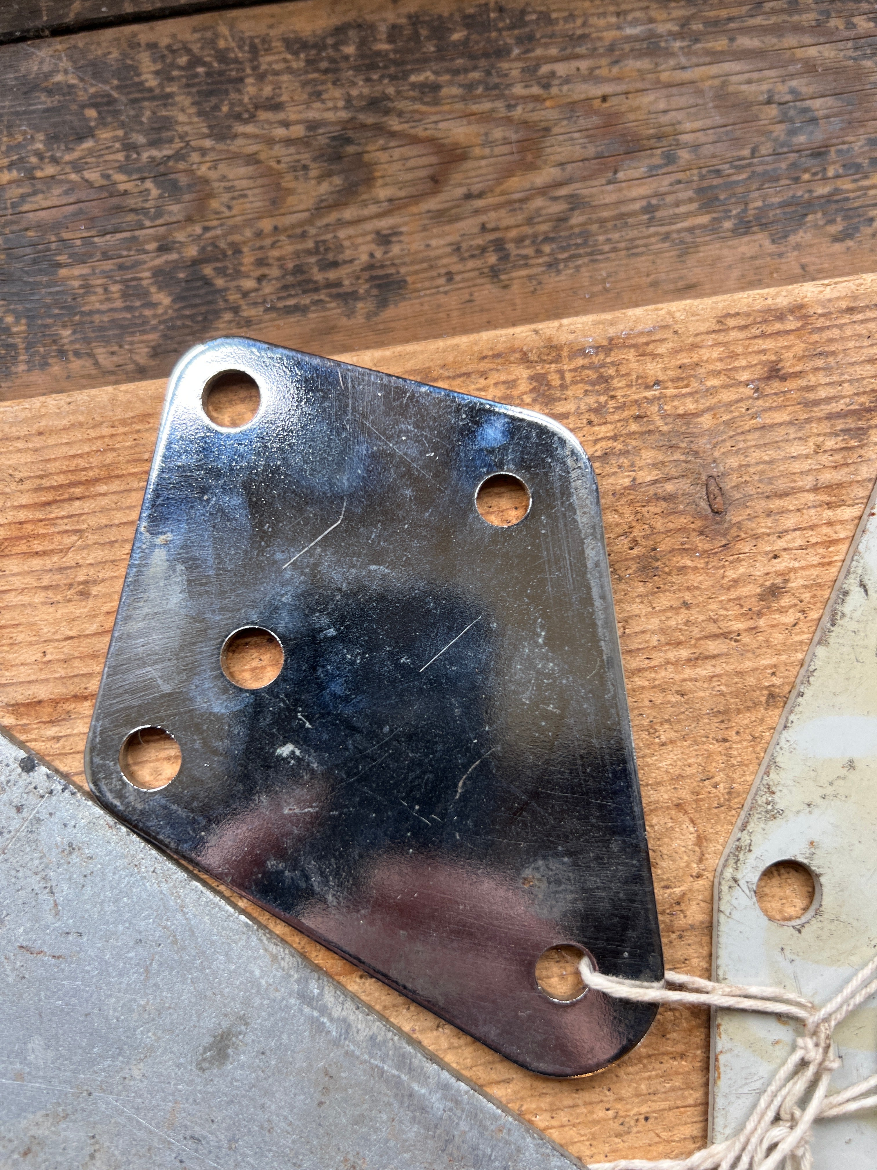 Norton commando all types exhaust steel flat brackets