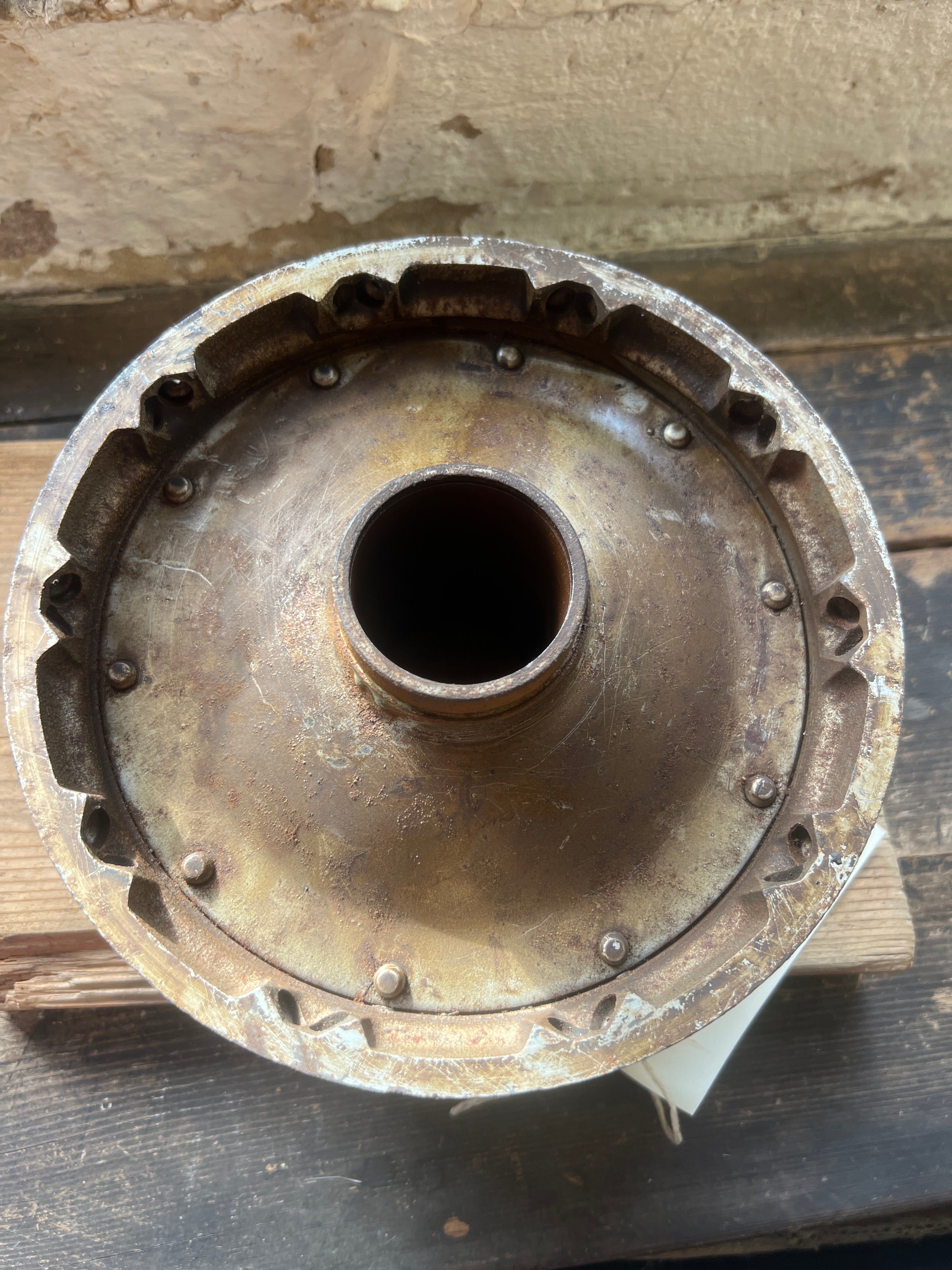 Triumph 3TA 5TA T100A 7” single leading shoe front full width wheel hub