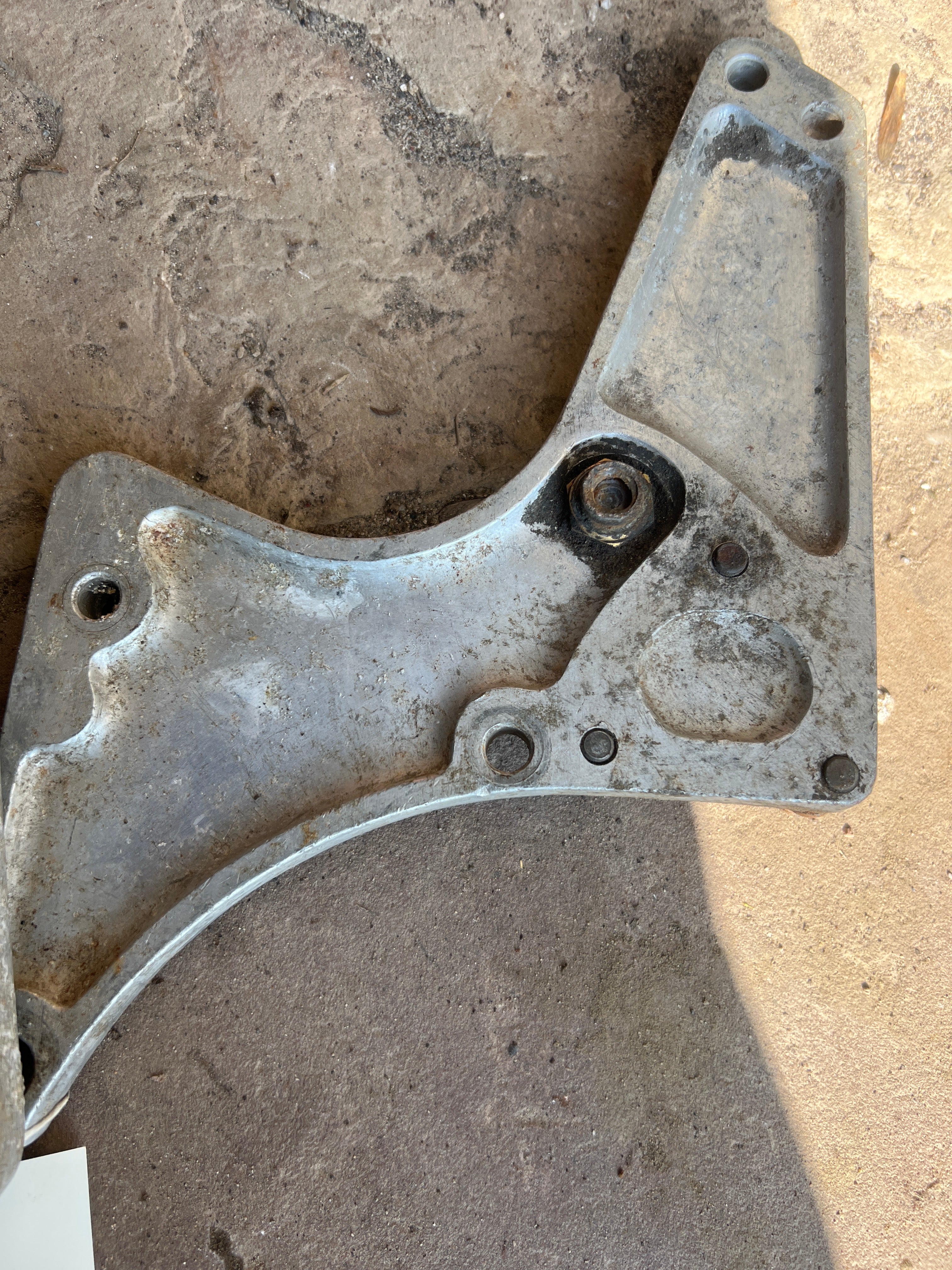 Norton Commando Alloy foot rest plates Second hand pair