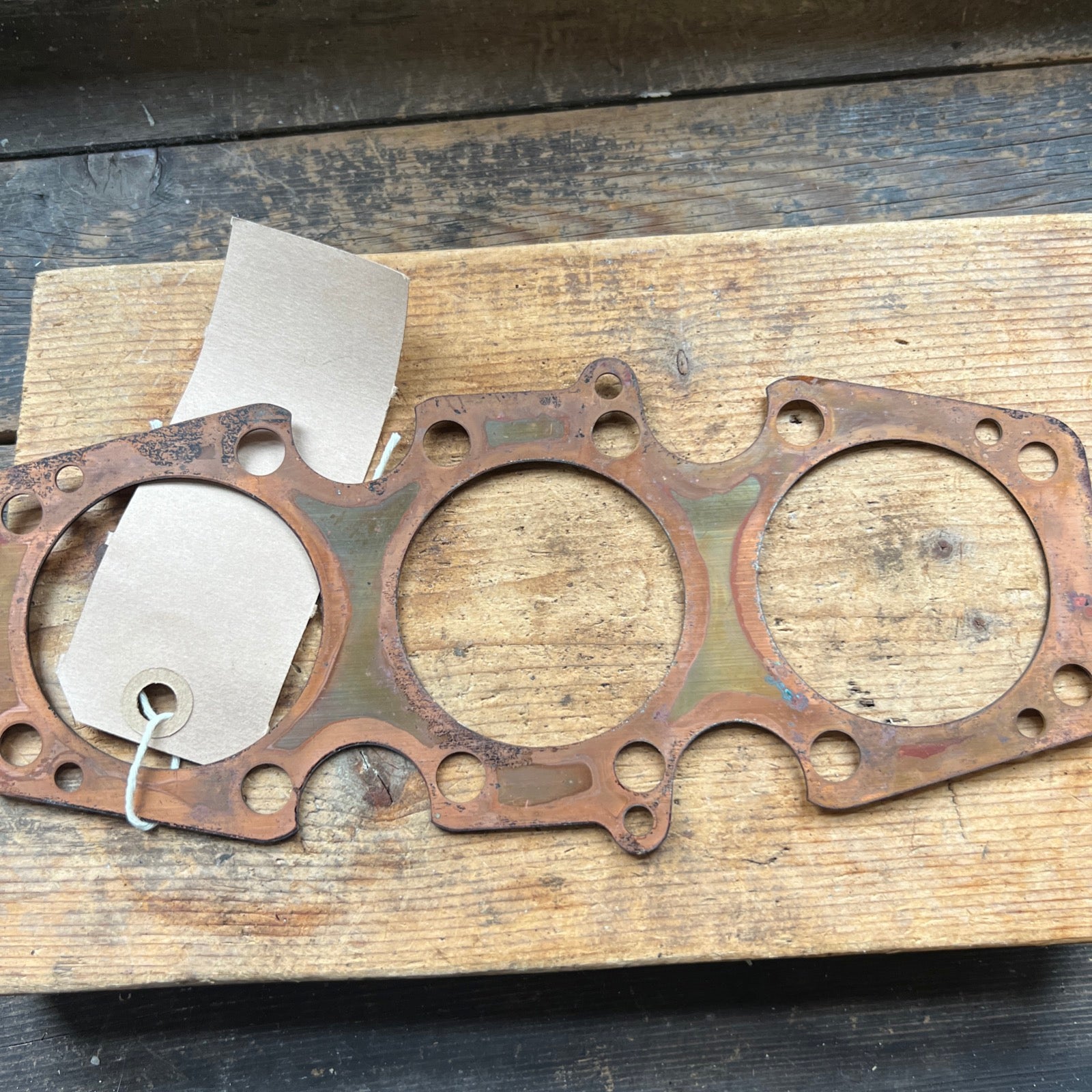 BSA Triumph T150 T160 R3 solid copper cylinder head gasket NOS