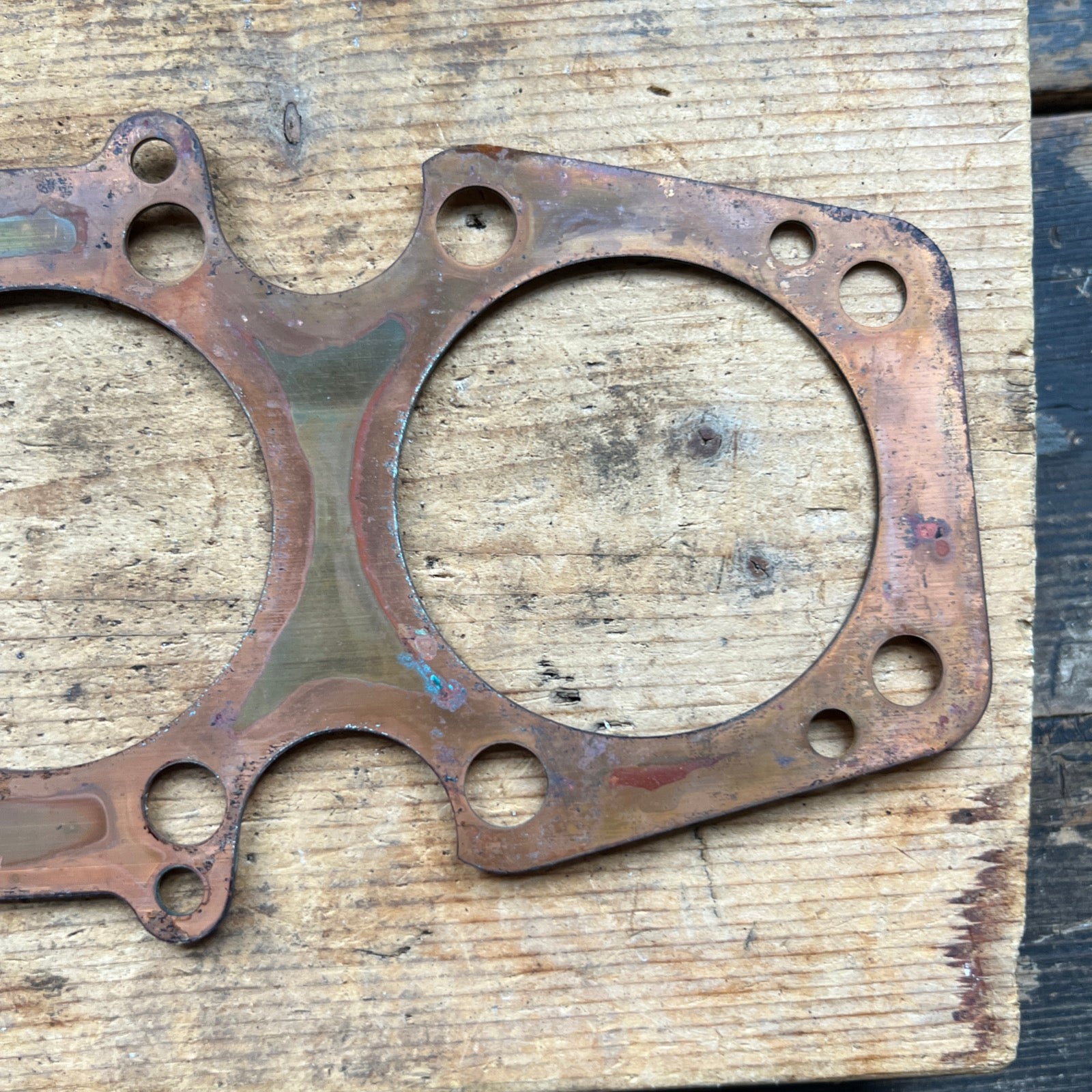 BSA Triumph T150 T160 R3 solid copper cylinder head gasket NOS